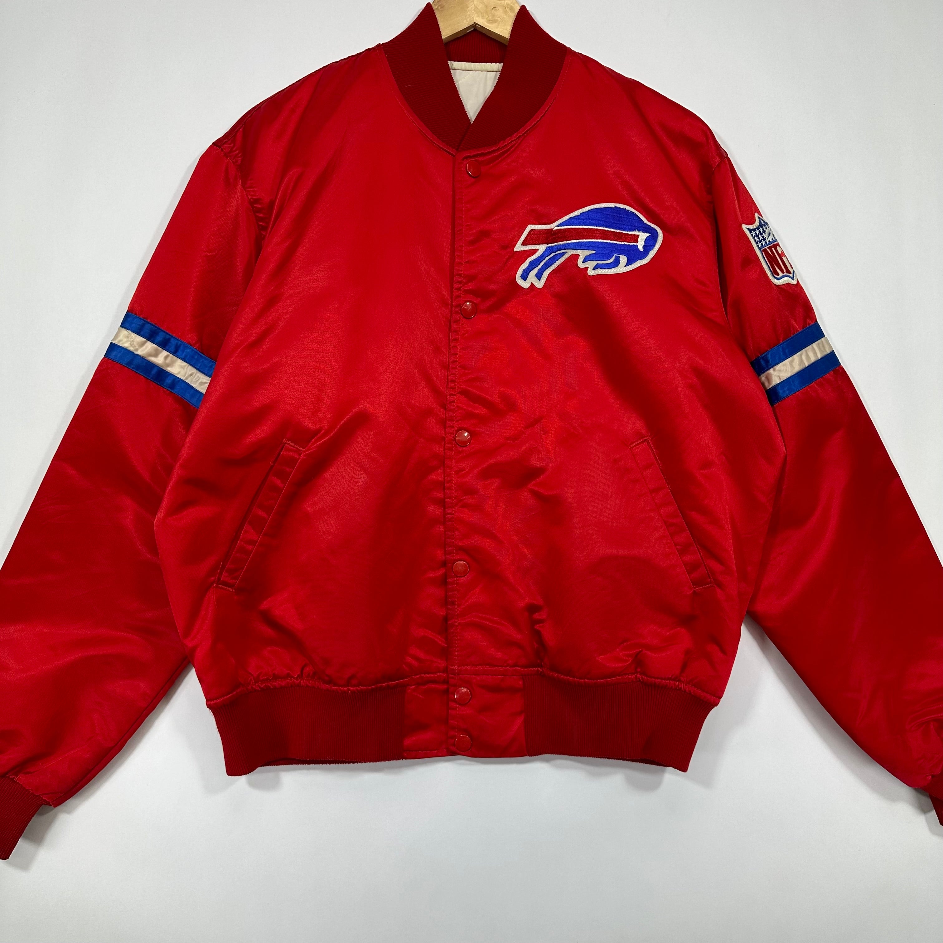 Vintage Buffalo Bills Starter Red Satin Jacket Large