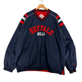 Vintage Buffalo Bills Reversible Pullover Windbreaker Jacket XL
