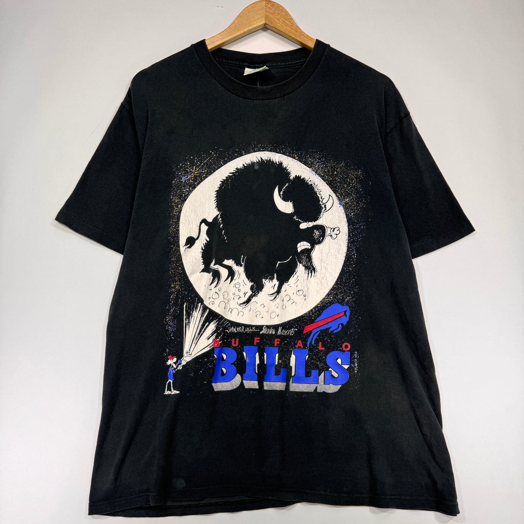 Vintage Buffalo Bills Flashlight Cartoon Shirt Large
