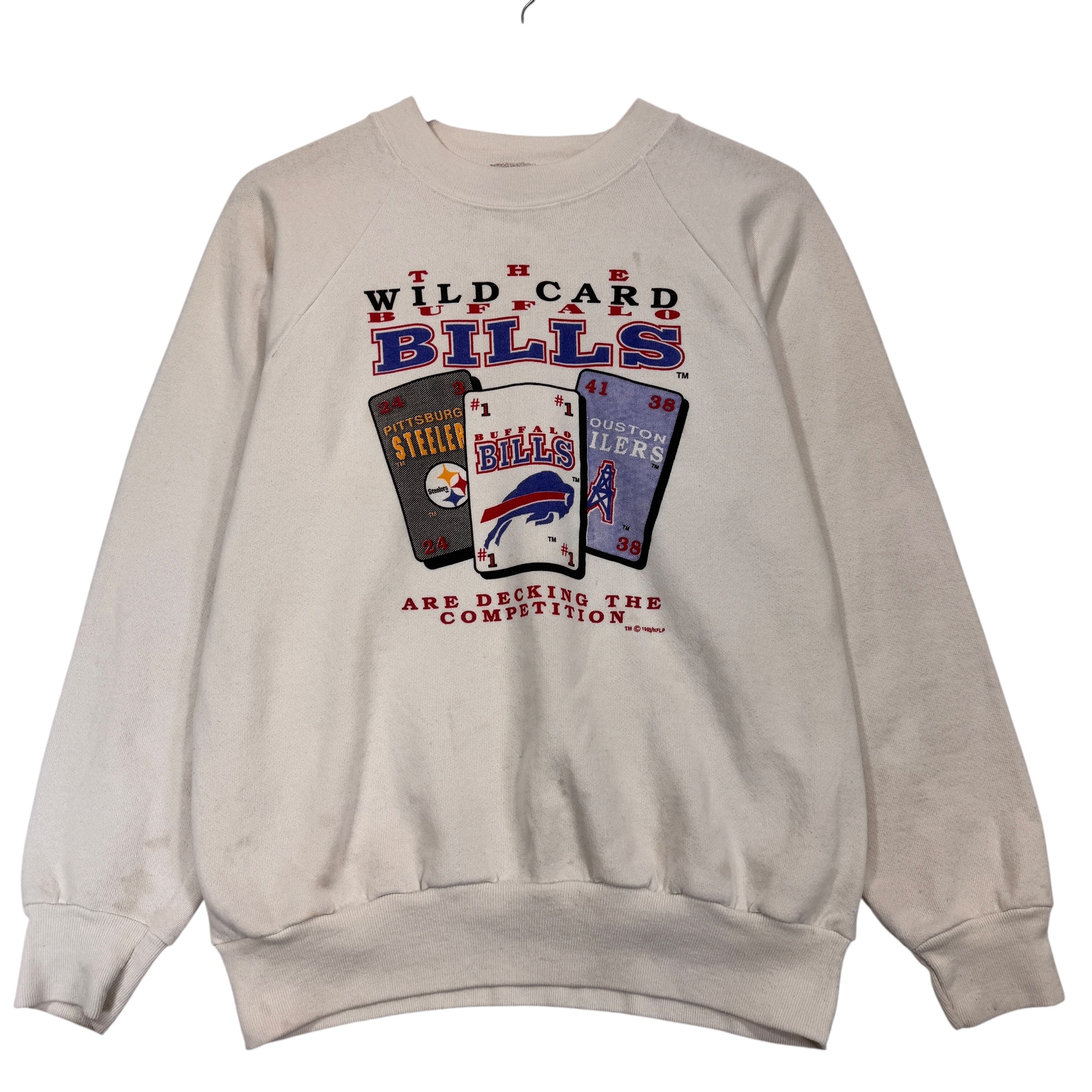 Vintage Buffalo Bills Wild Card Crewneck Sweatshirt Large