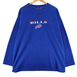 Vintage Buffalo Bills Embroidered Fleece Crewneck Sweatshirt Large