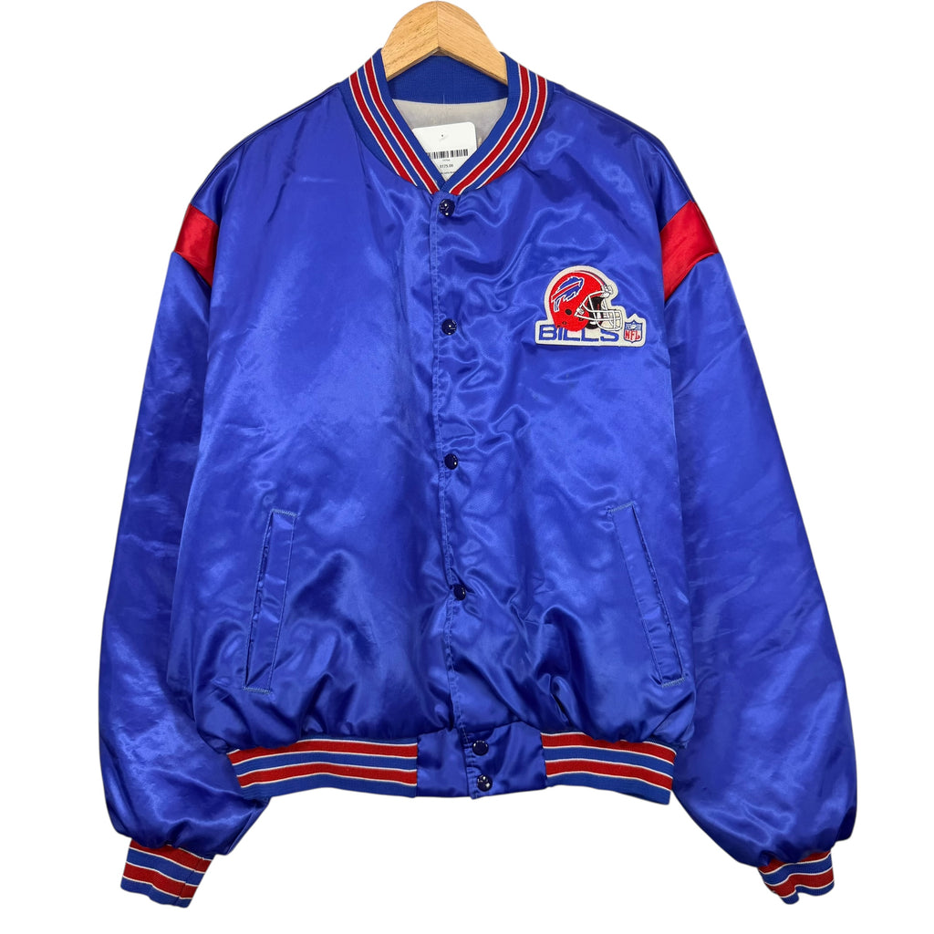 Vintage Buffalo Bills Satin Bomber Jacket Large