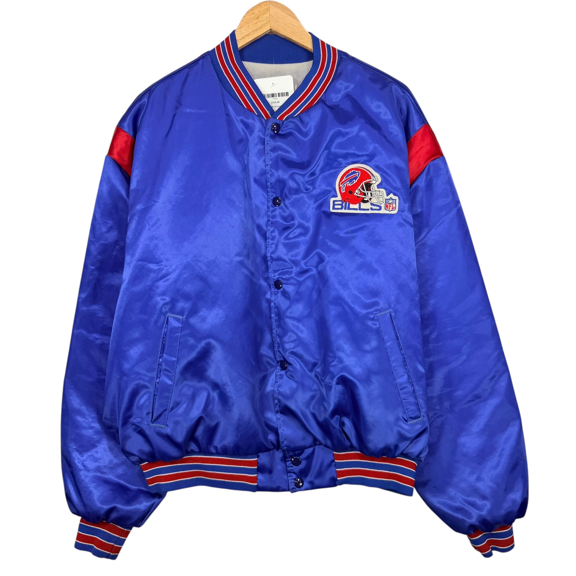 Vintage Buffalo Bills Satin Bomber Jacket Large