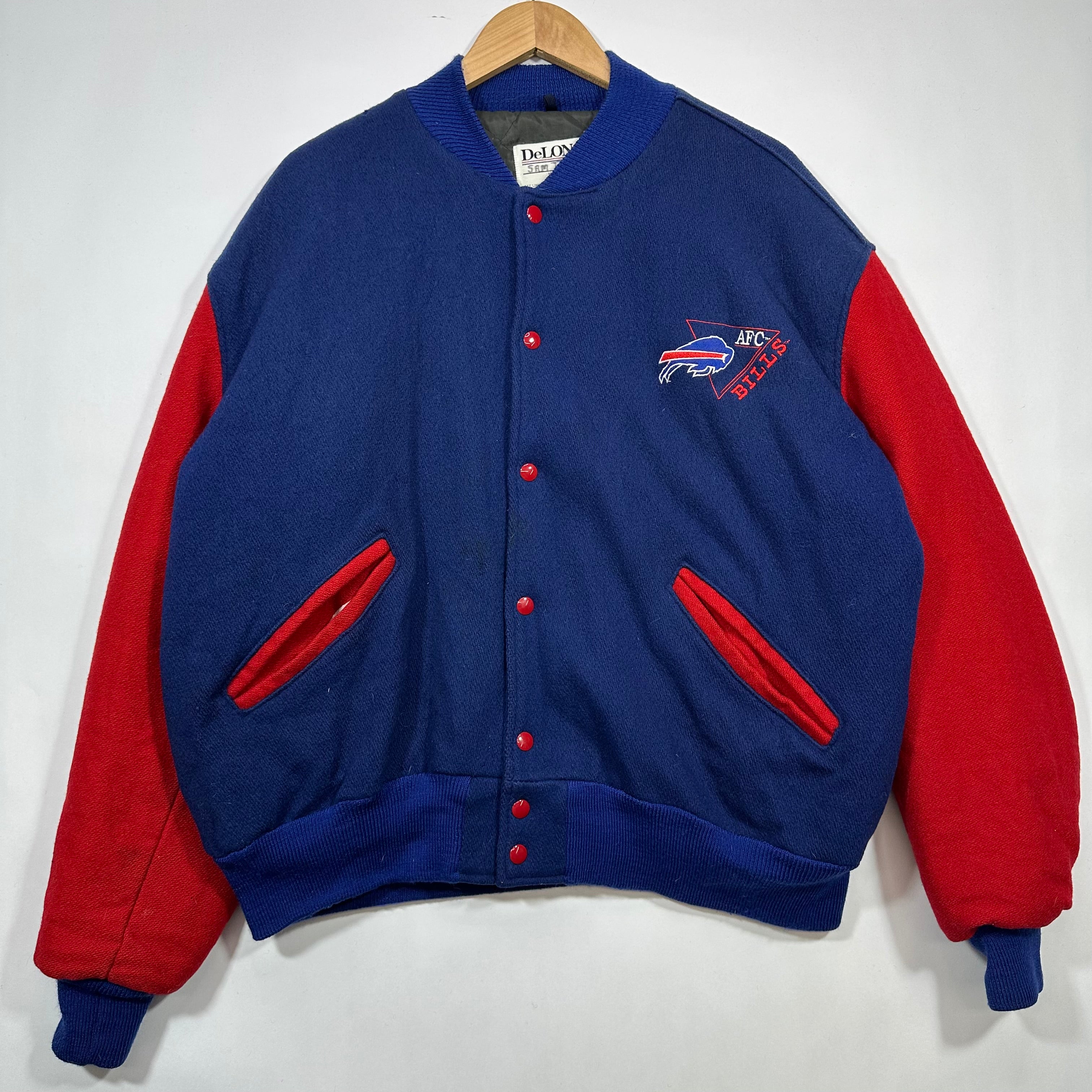 Vintage Buffalo Bills Wool Varsity Bomber Jacket XL