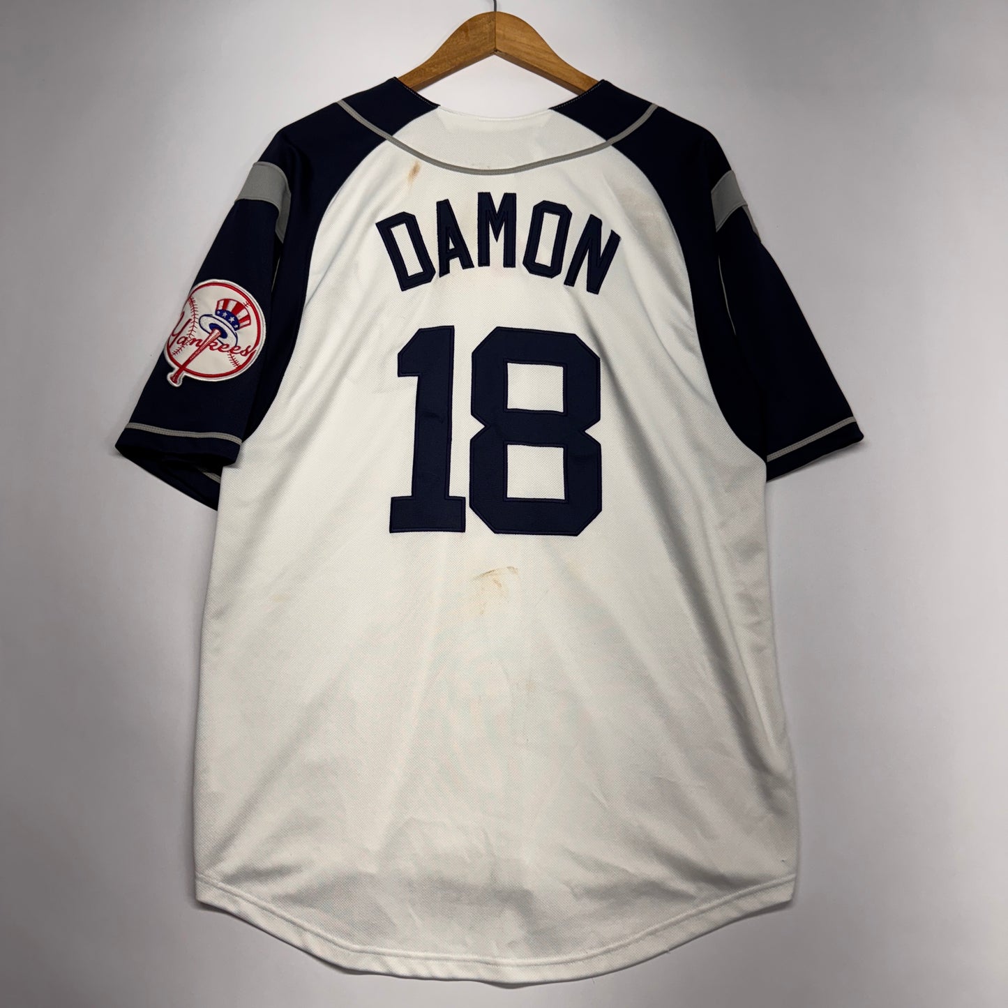 Vintage New York Yankees Damon #18 Jersey Shirt Medium