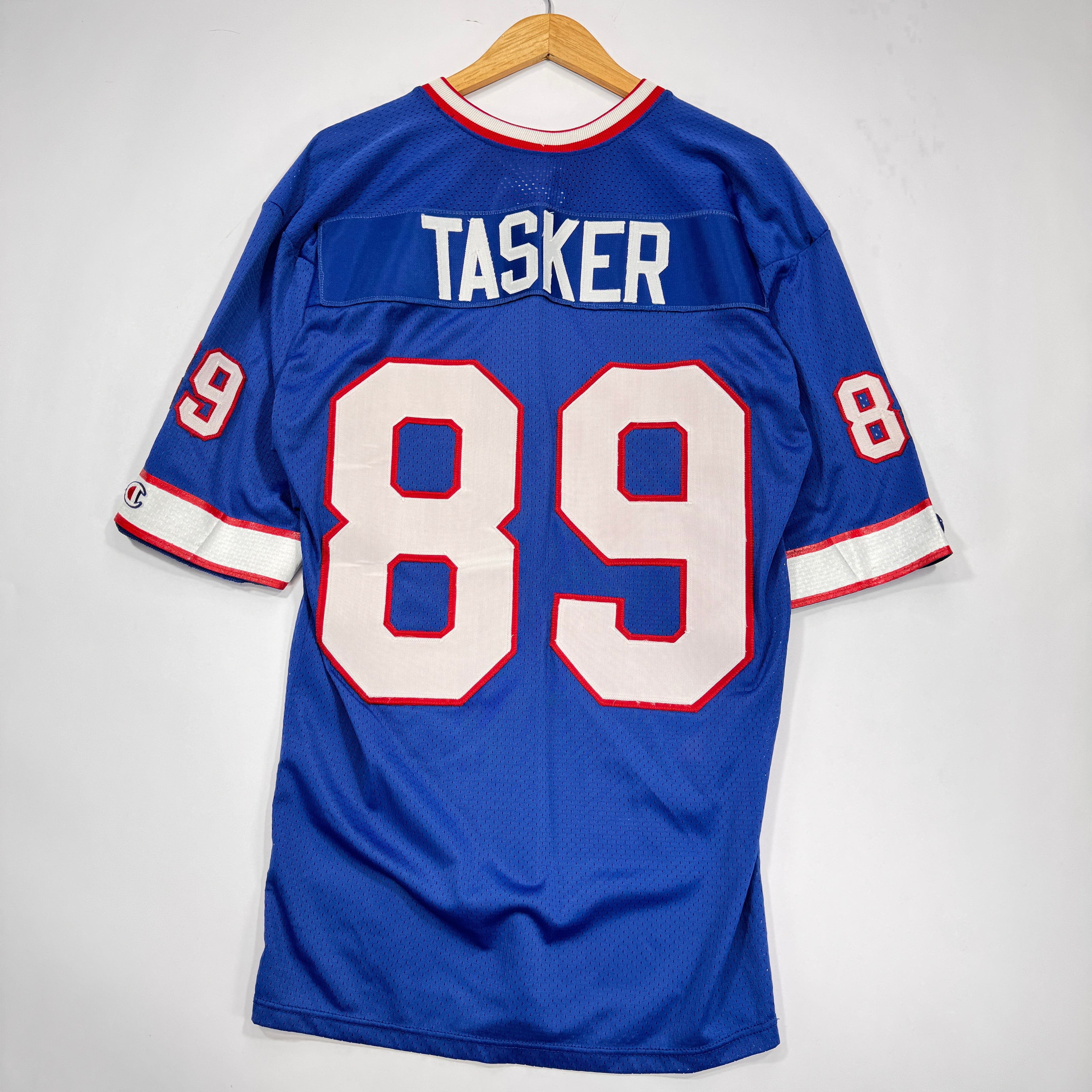 Vintage Buffalo Bills Sewn Champion Steve Tasker Jersey Size 40 Large