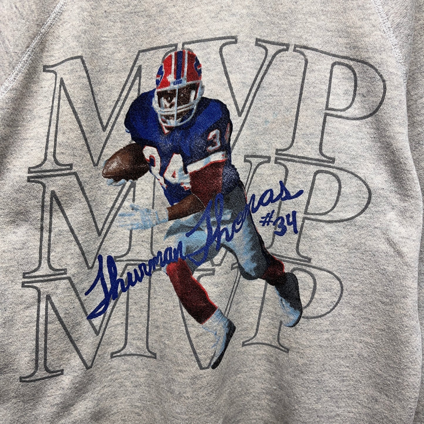 Vintage Buffalo Bills Thurman Thomas Crewneck Sweatshirt Medium