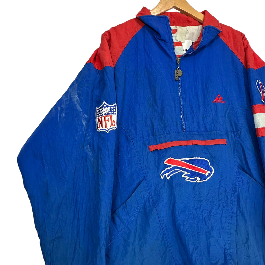 Vintage Buffalo Bills Pullover Quilted Jacket Medium