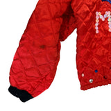 Vintage Buffalo Bills Custom Bedazzled Crop Quilt Liner Jacket Medium