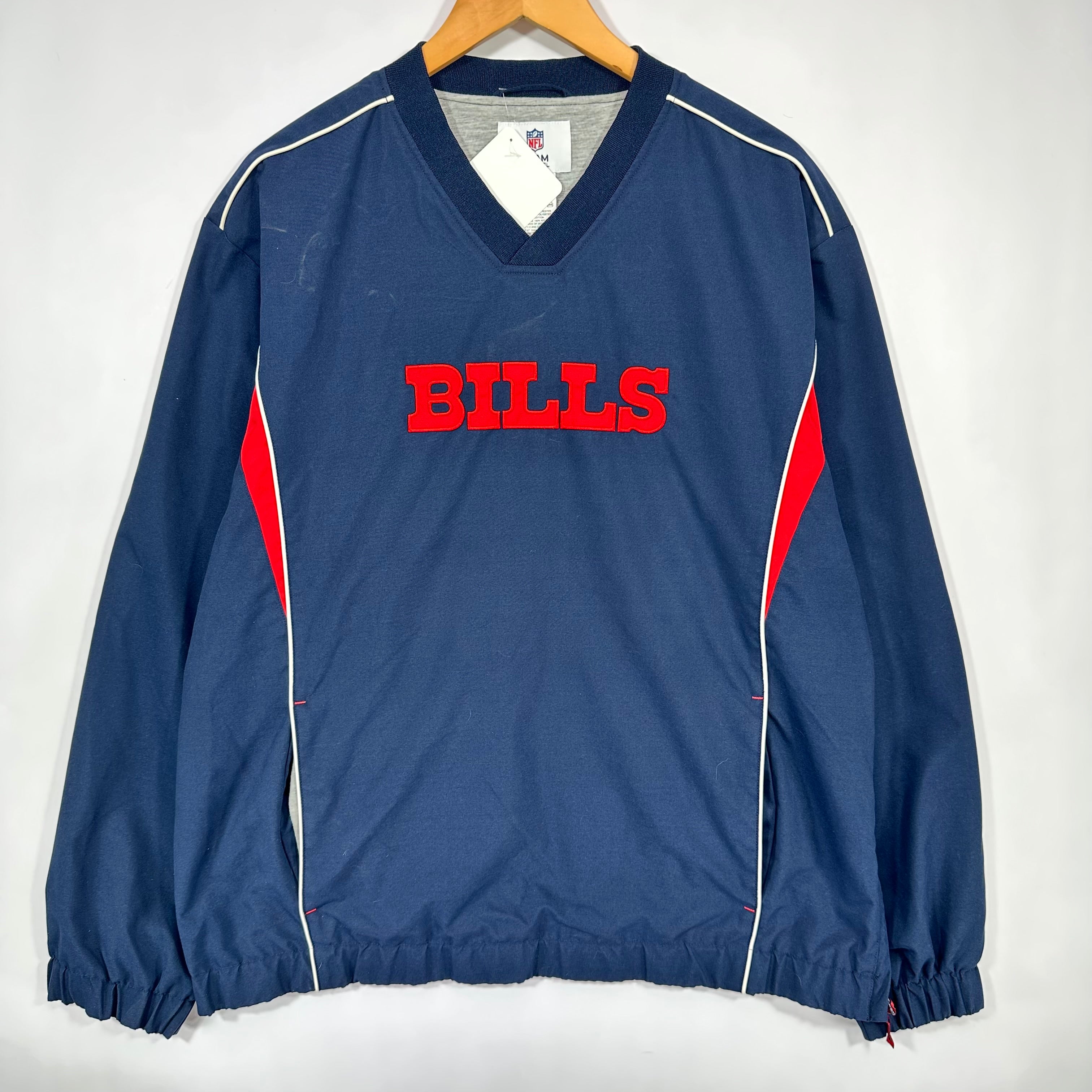 Vintage Buffalo Bills Pullover Windbreaker Jacket Large