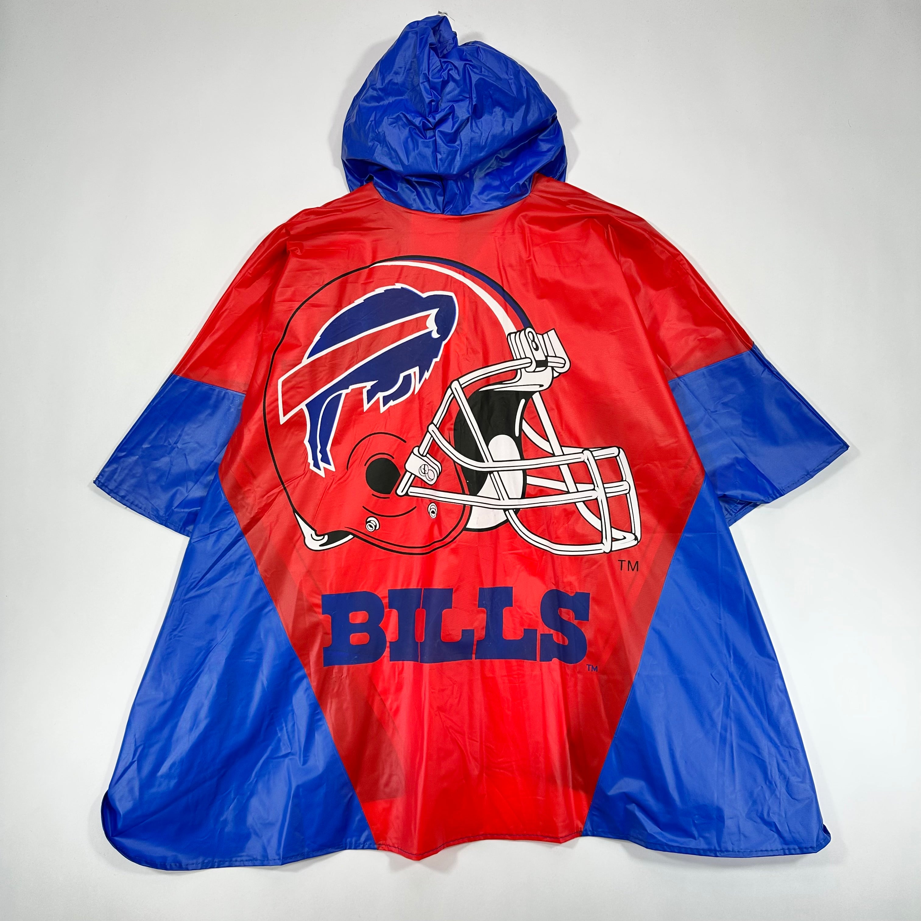Vintage Buffalo Bills Rain Poncho Jacket Medium-Large