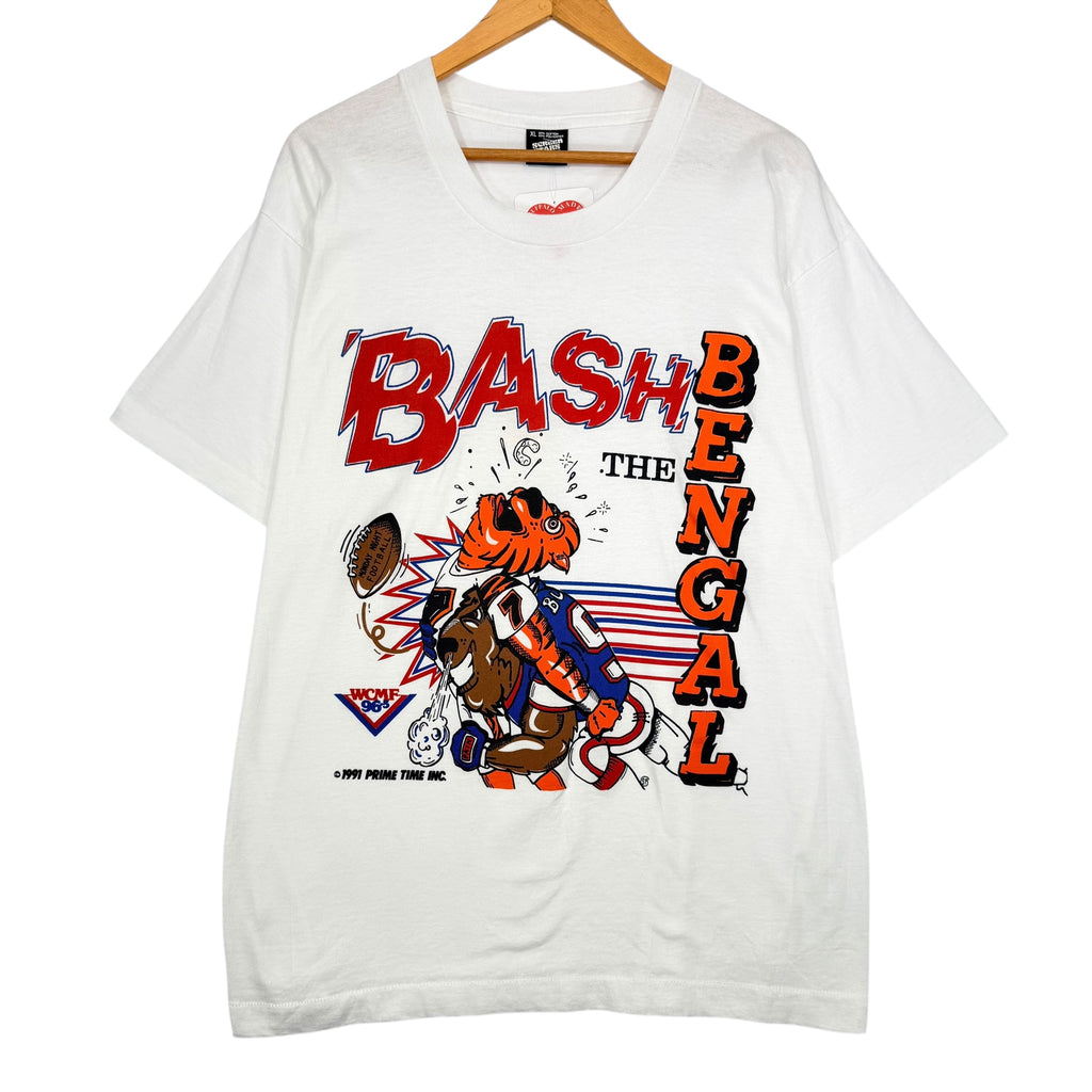 Vintage Buffalo Bills Bash the Bengal Cartoon Shirt XL
