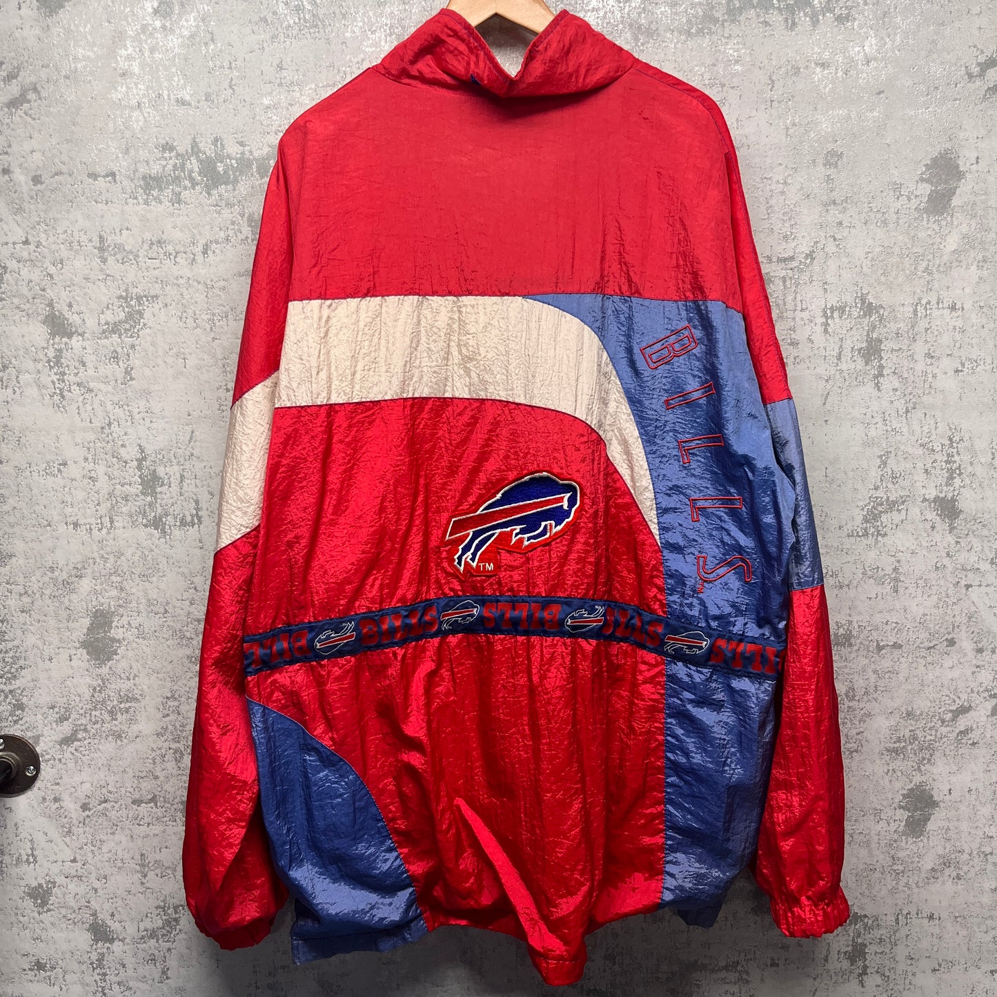 Vintage Buffalo Bills Parka Windbreaker Jacket XL