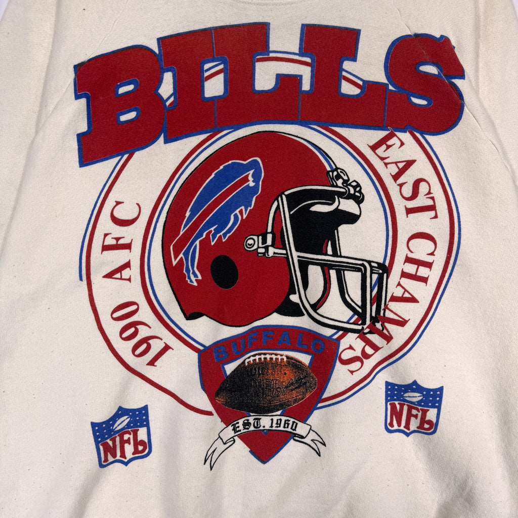 Vintage Buffalo Bills 1990 AFC East Champions Crewneck Sweatshirt XL