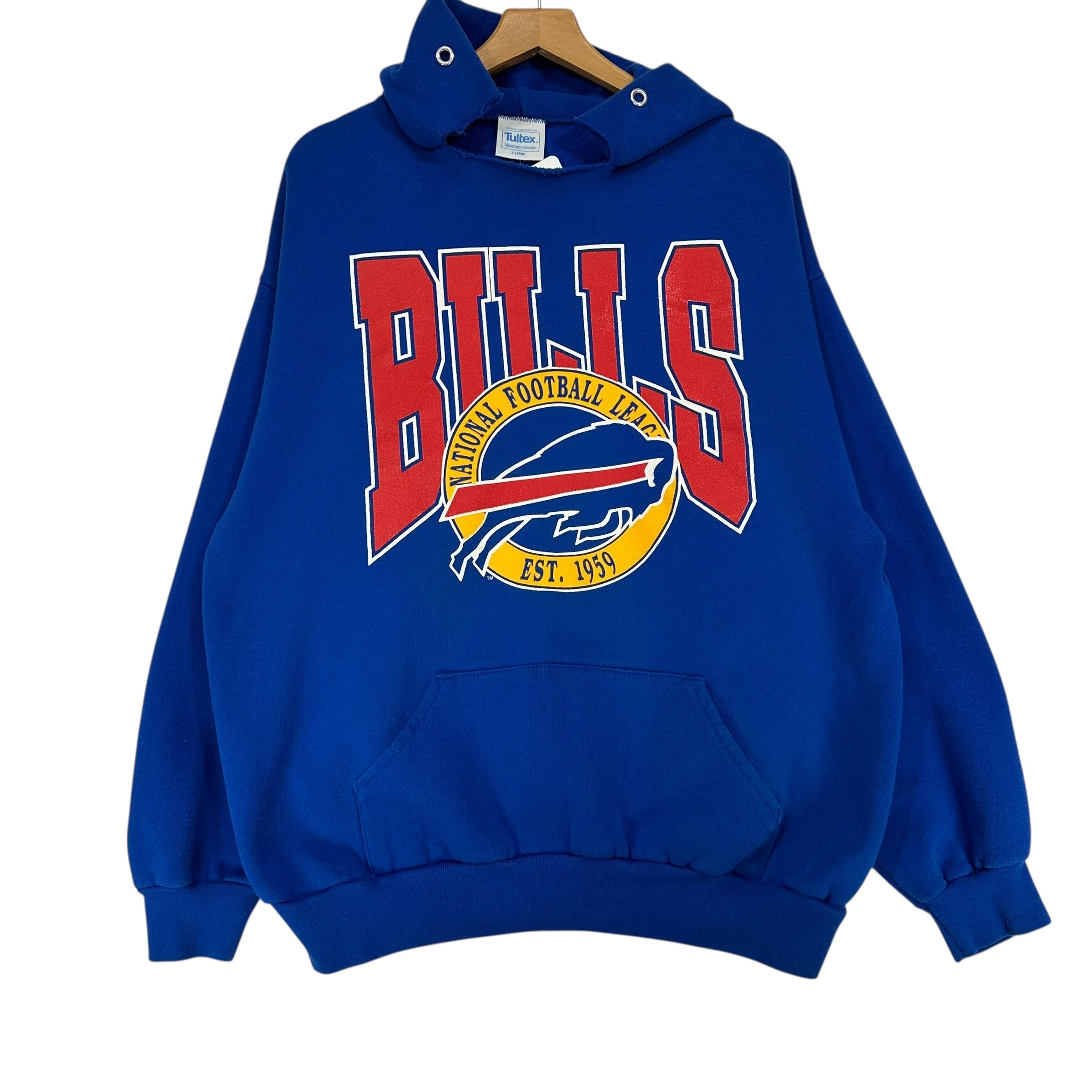 Vintage Buffalo Bills Hoodie Sweatshirt XL