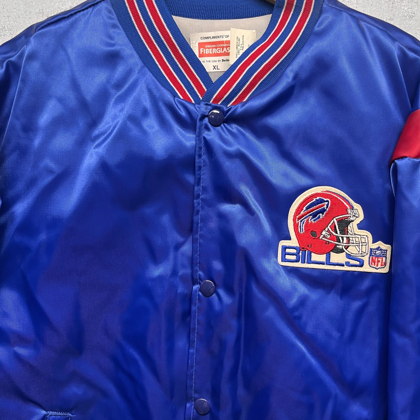 Vintage Buffalo Bills Satin Jacket XL