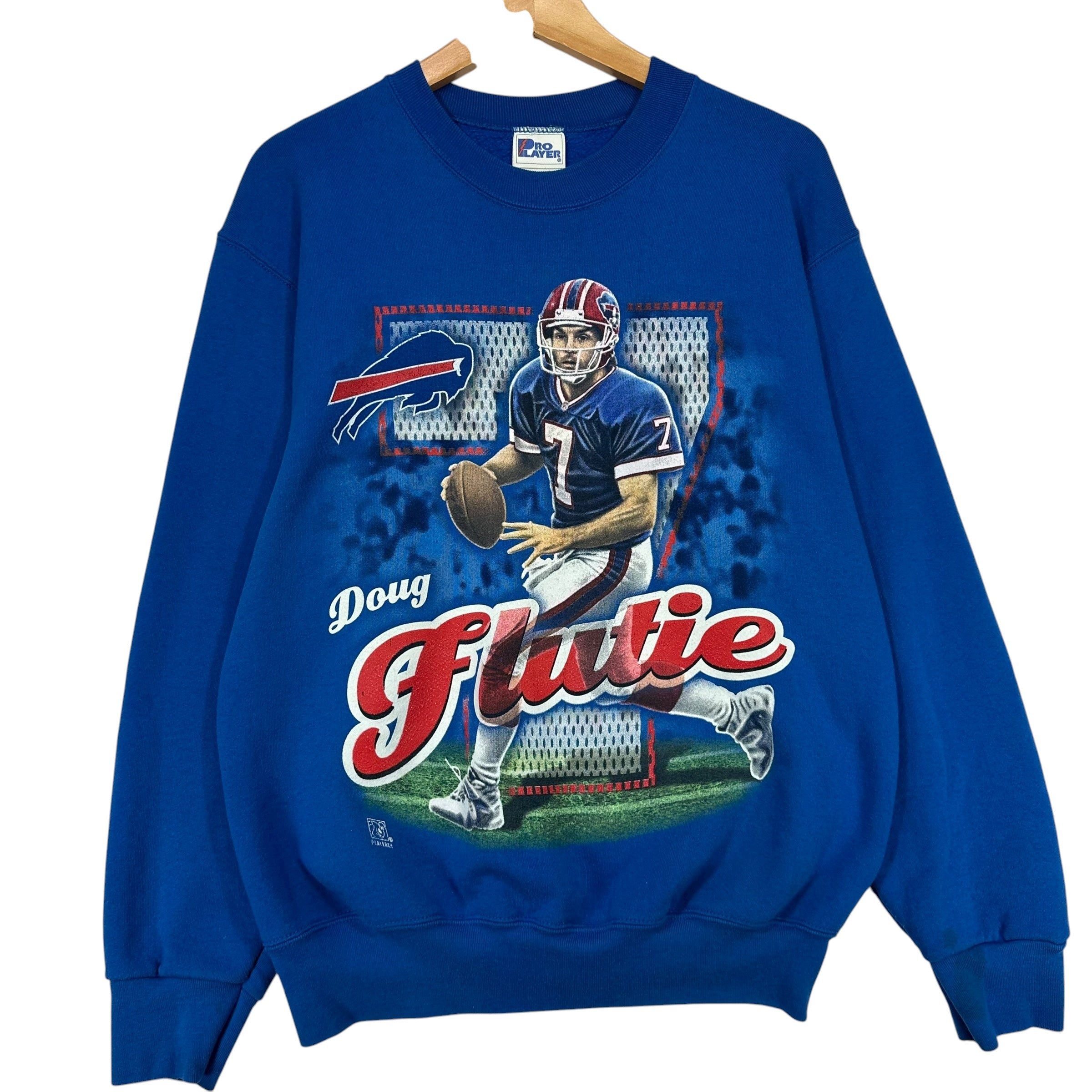Vintage Buffalo Bills Doug Flutie Crewneck Sweatshirt Medium