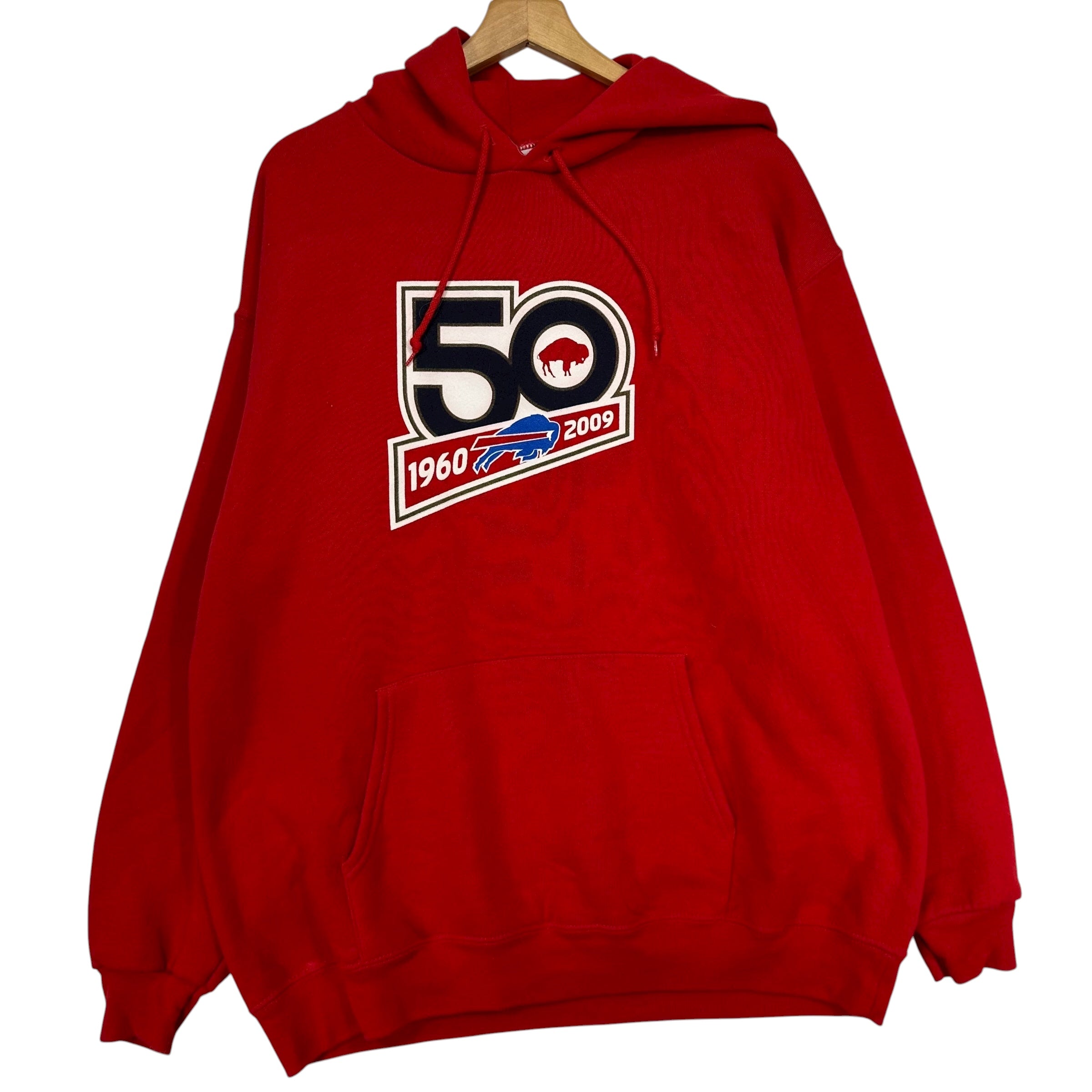Vintage Buffalo Bills 50th Anniversary Hoodie Sweatshirt Large