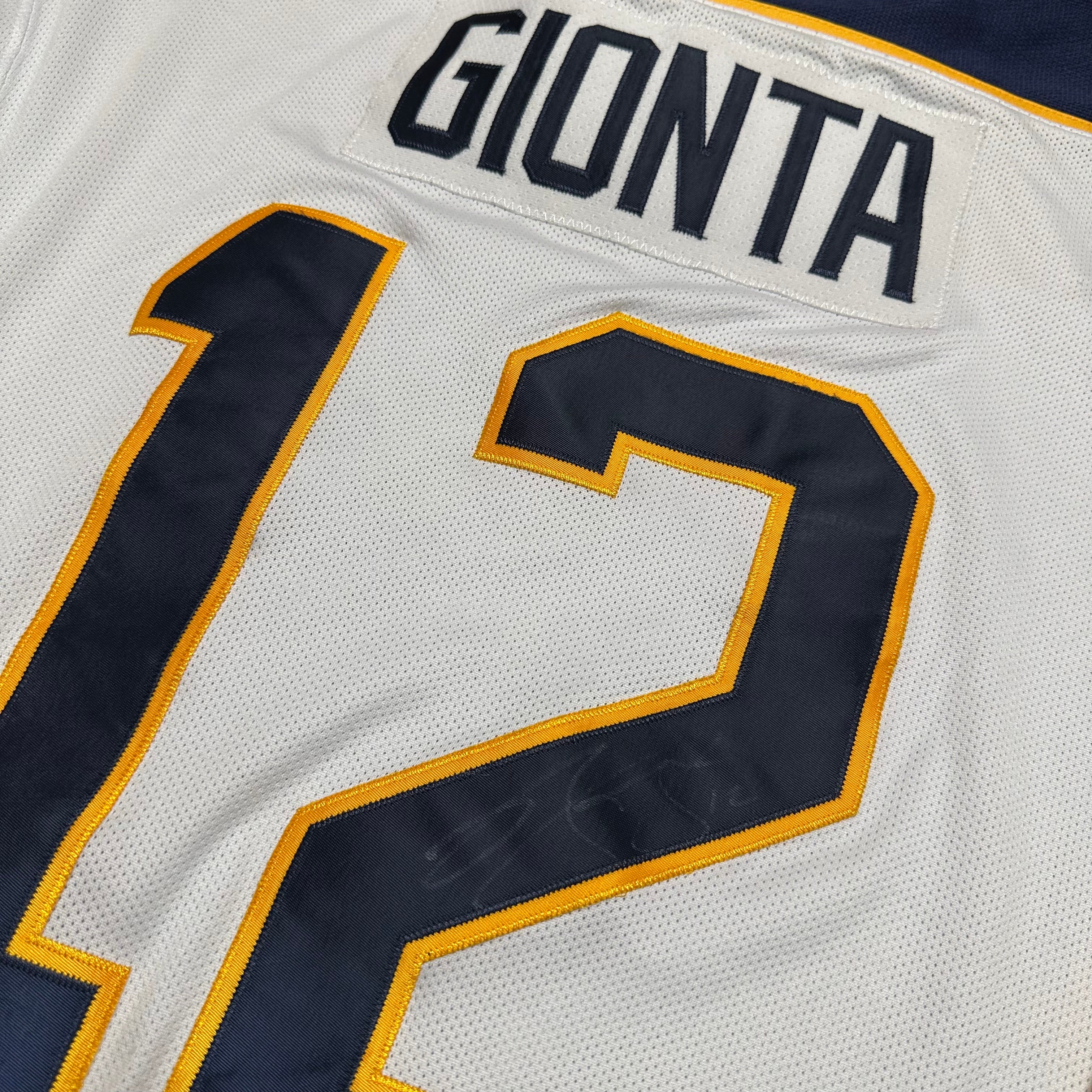 Vintage Buffalo Sabres Signed Brian Gionta Jersey Large
