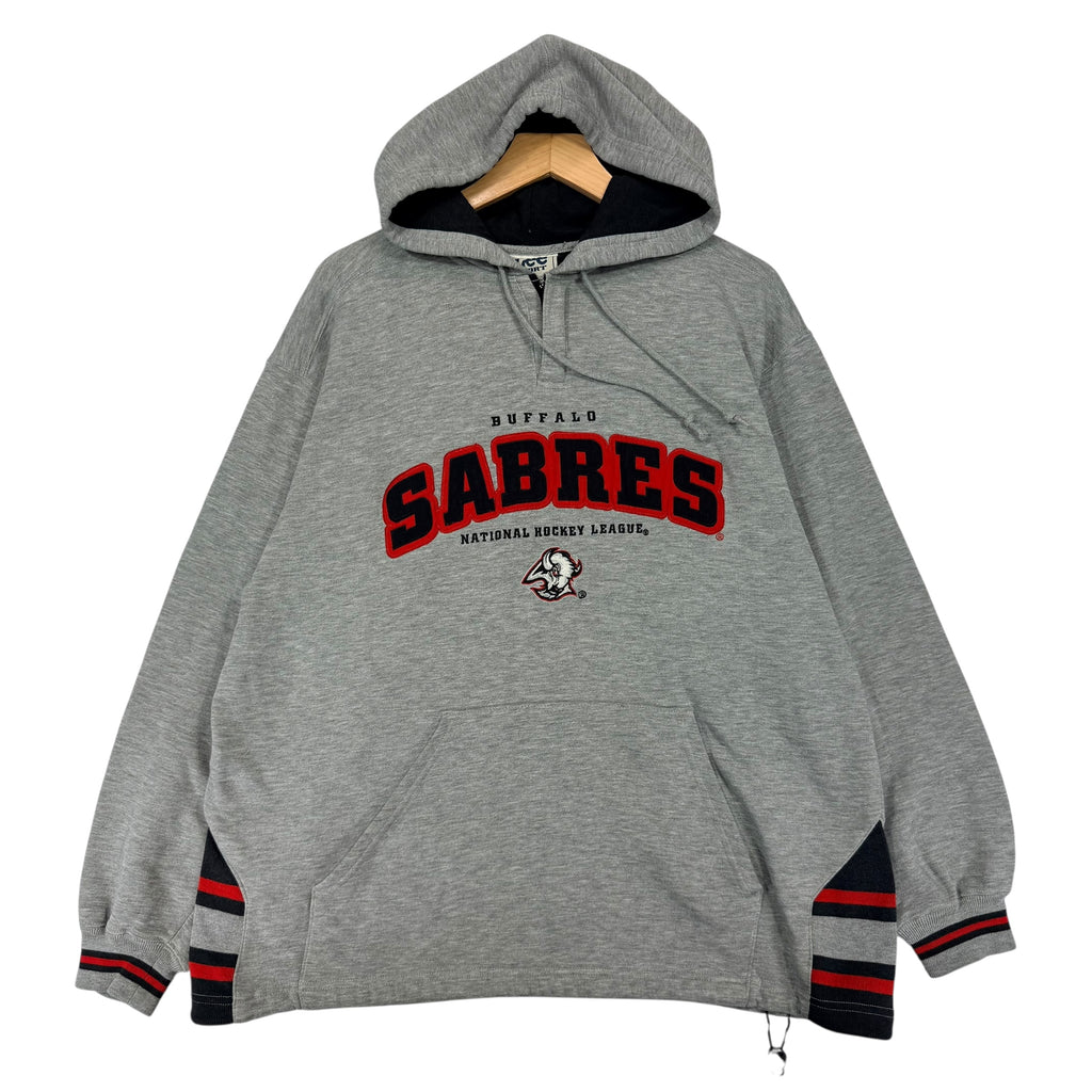 Vintage Buffalo Sabres Embroidered Hoodie Sweatshirt Large