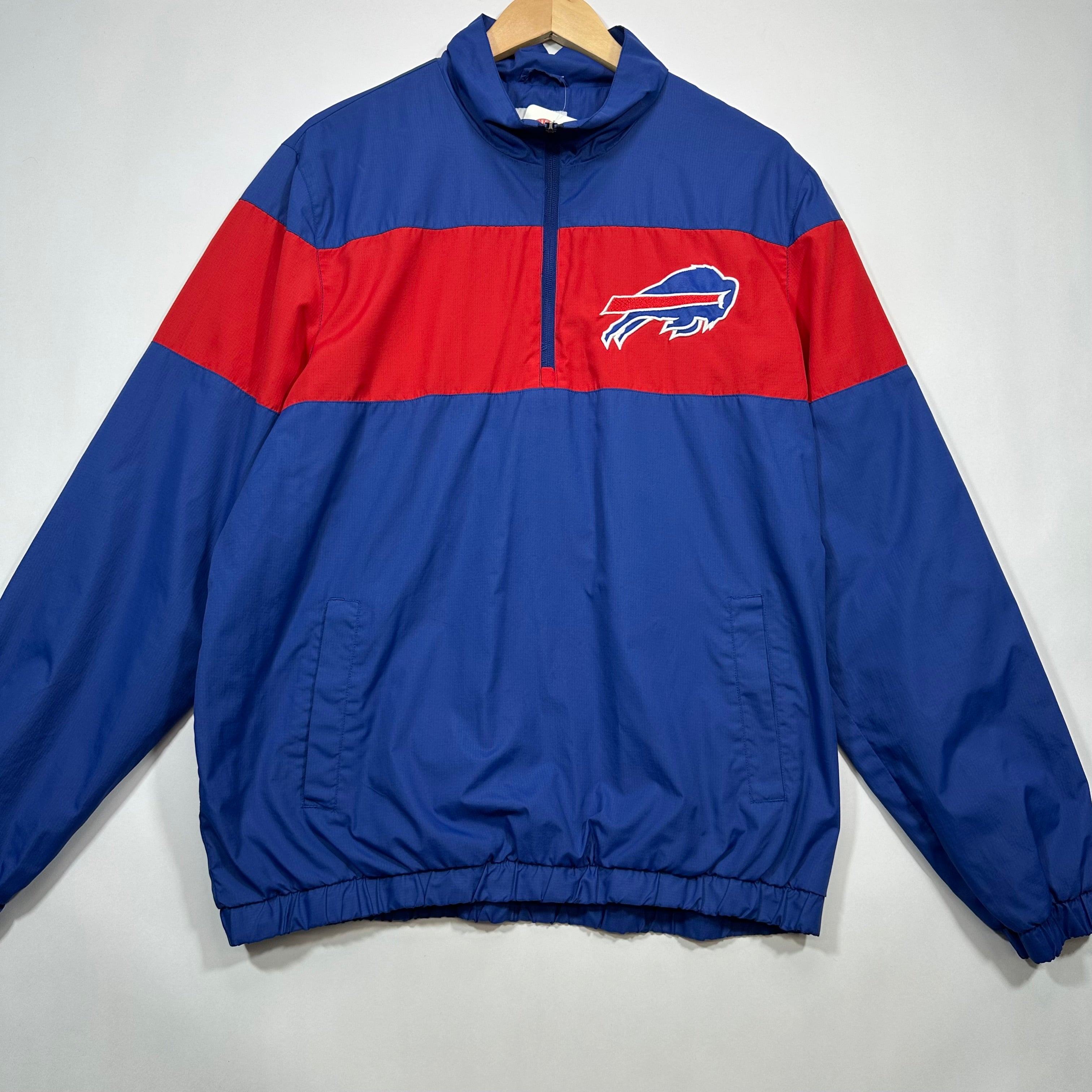 Vintage Buffalo Bills Pullover Windbreaker Jacket Medium