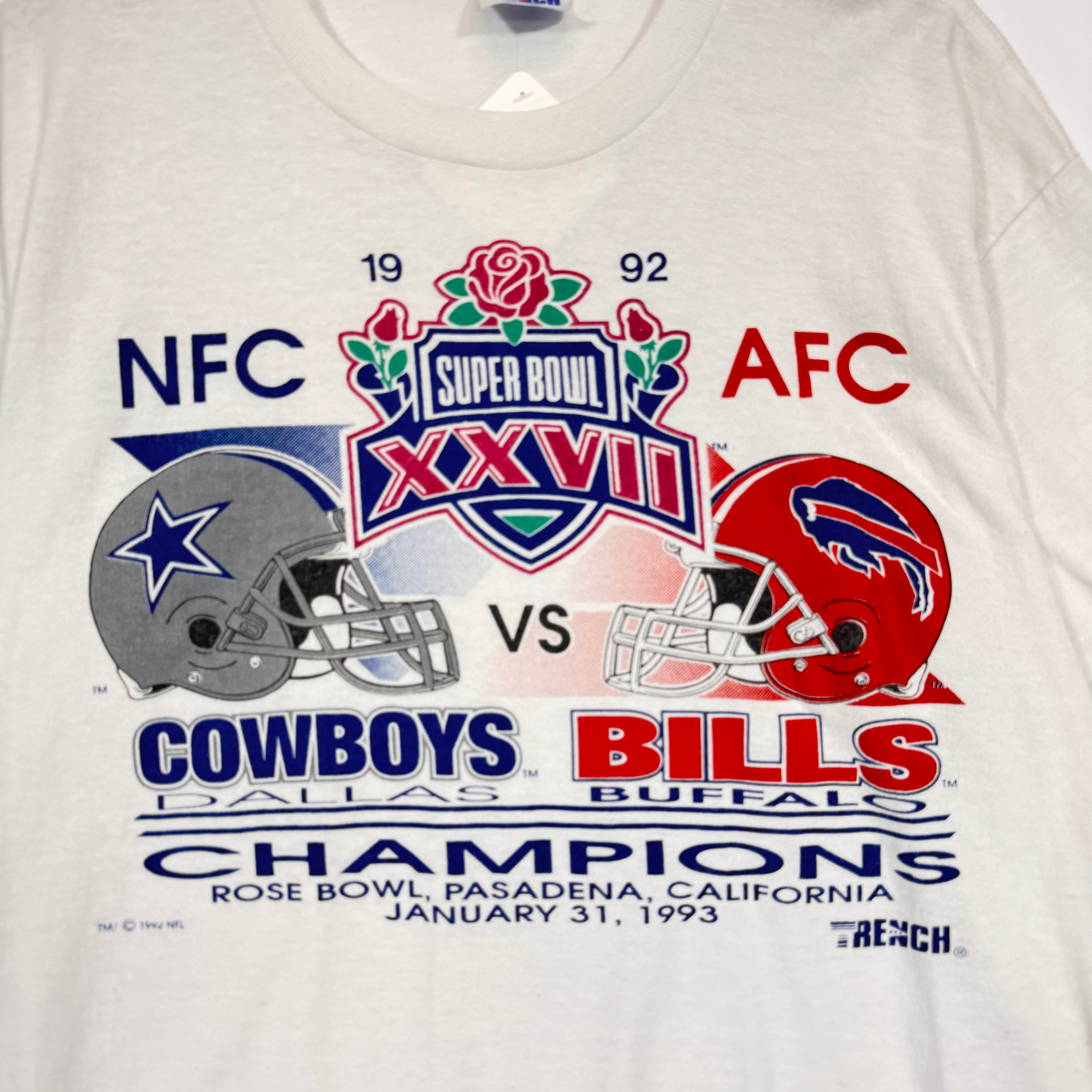 Vintage Buffalo Bills 1992 Super Bowl Shirt XL