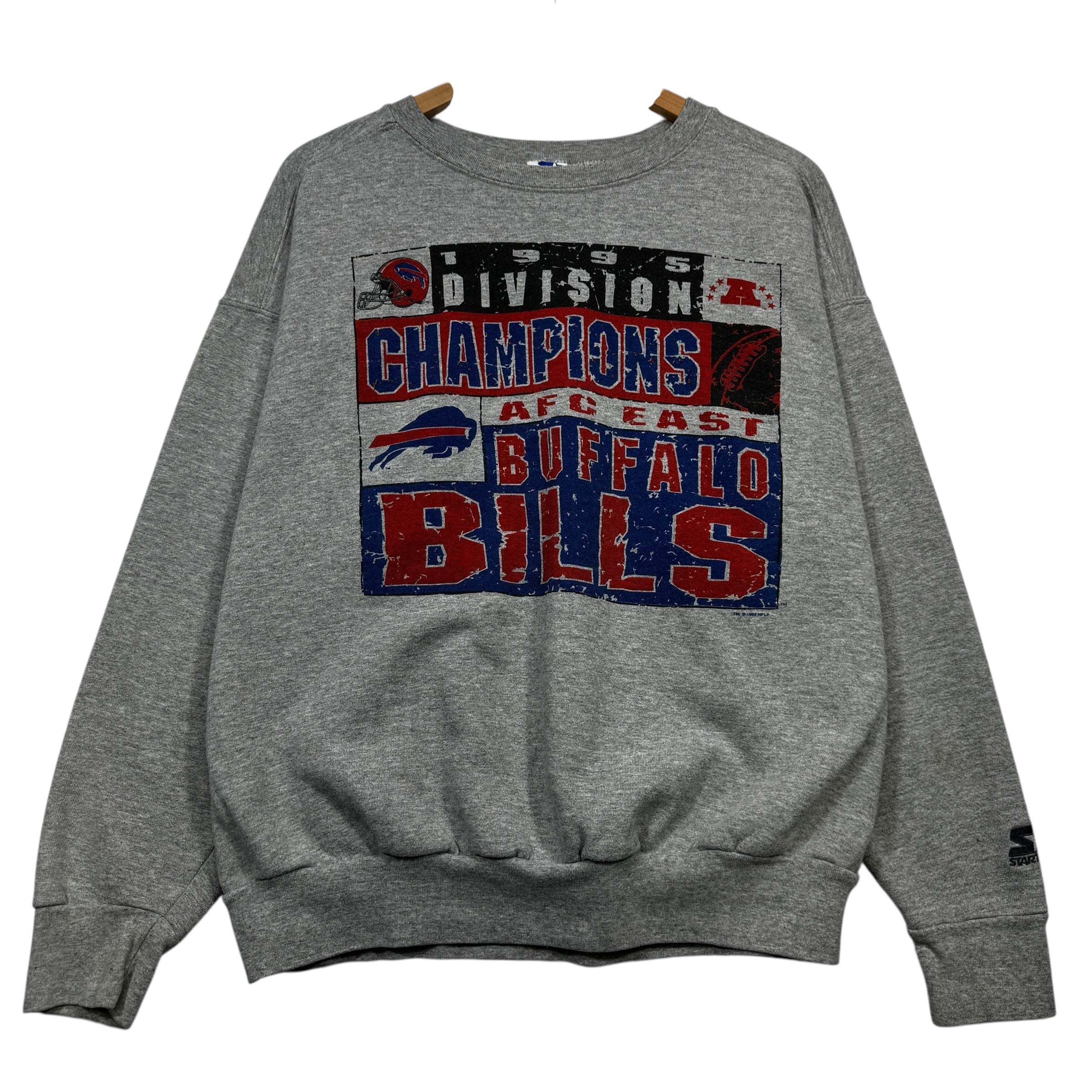 Vintage Buffalo Bills 1995 AFC East Champions Crewneck Sweatshirt XL