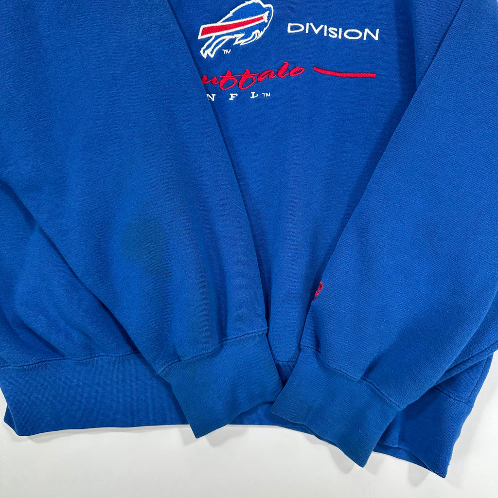 Vintage Buffalo Bills Embroidered Crewneck Sweatshirt Large
