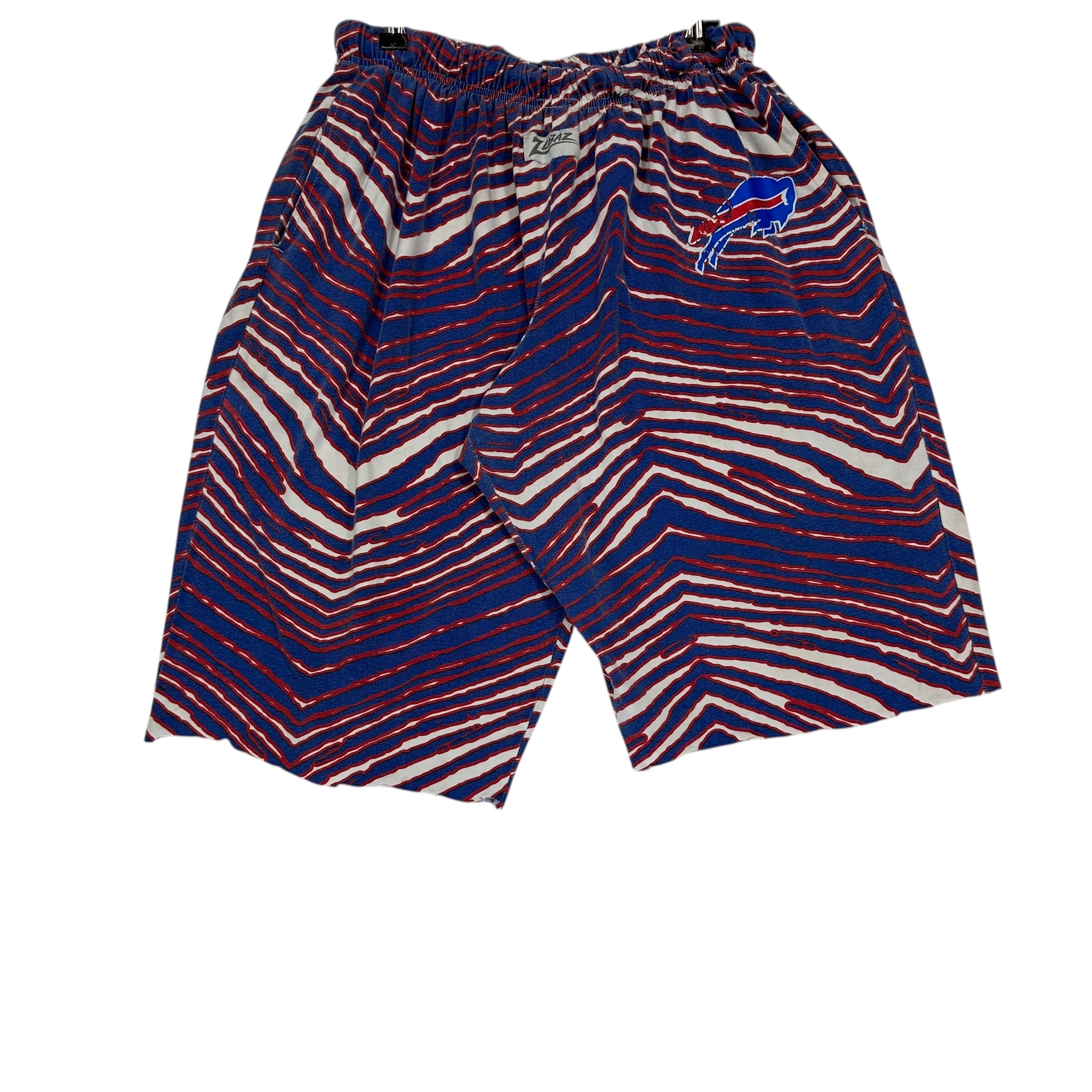Vintage Buffalo Bills Zubaz Shorts Cutoff Pants Large