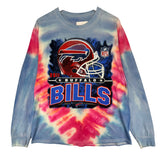 Vintage Buffalo Bills Tie Dye Long Sleeve Shirt Large