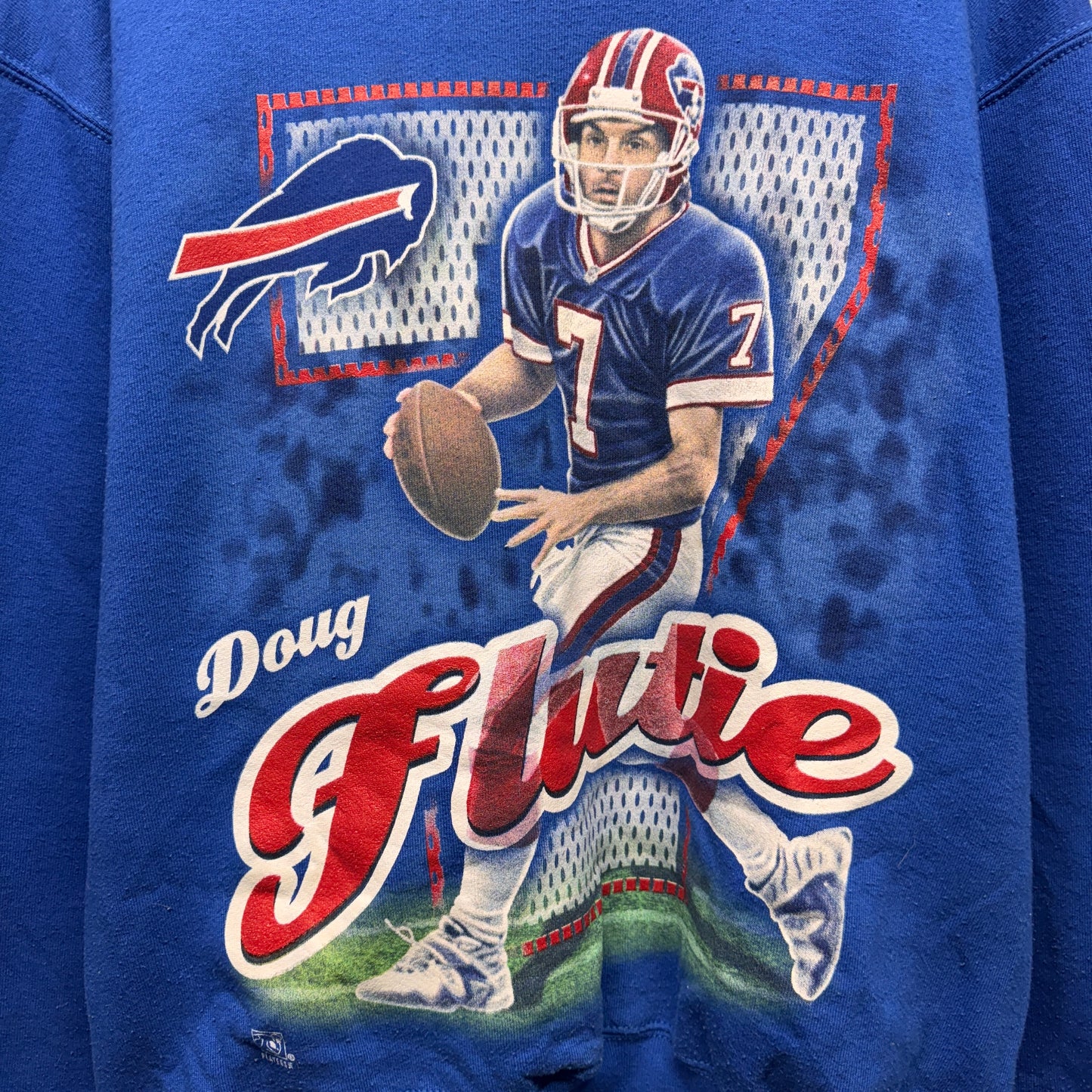 Vintage Buffalo Bills Doug Flutie Crewneck Sweatshirt Medium