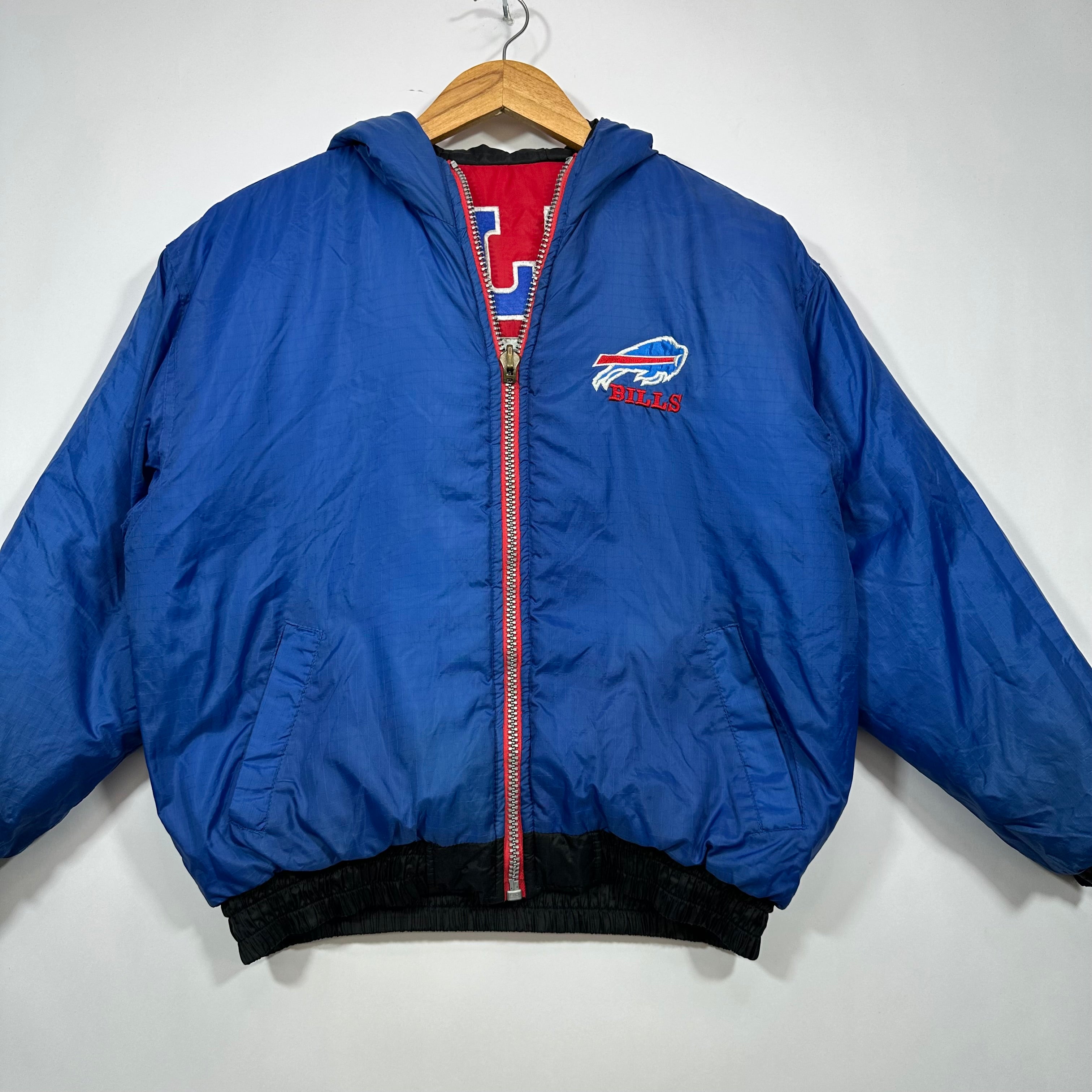 Vintage Buffalo Bills Reversible Puffer Jacket XS
