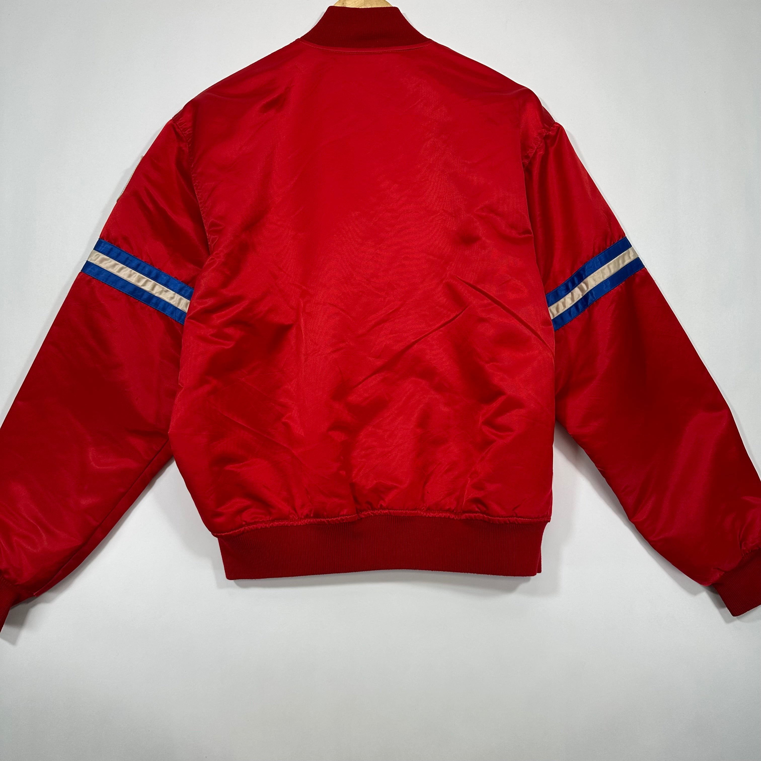 Vintage Buffalo Bills Starter Red Satin Jacket Large