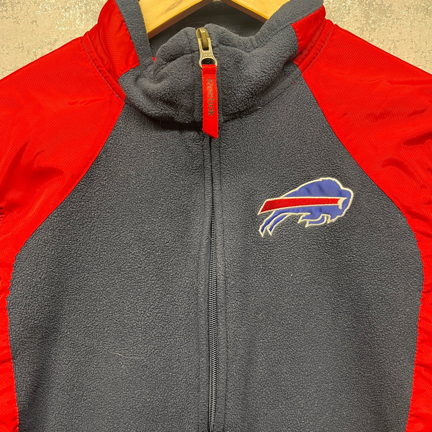 Vintage Buffalo Bills Zip Up Fleece Sweatshirt Women's Small-Medium