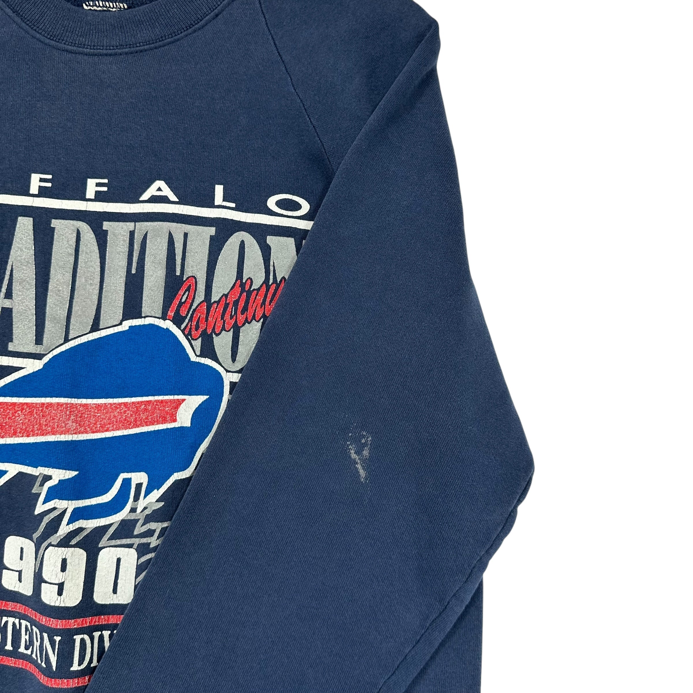 Vintage Buffalo Bills 1990 Division Champs Crewneck Sweatshirt Medium