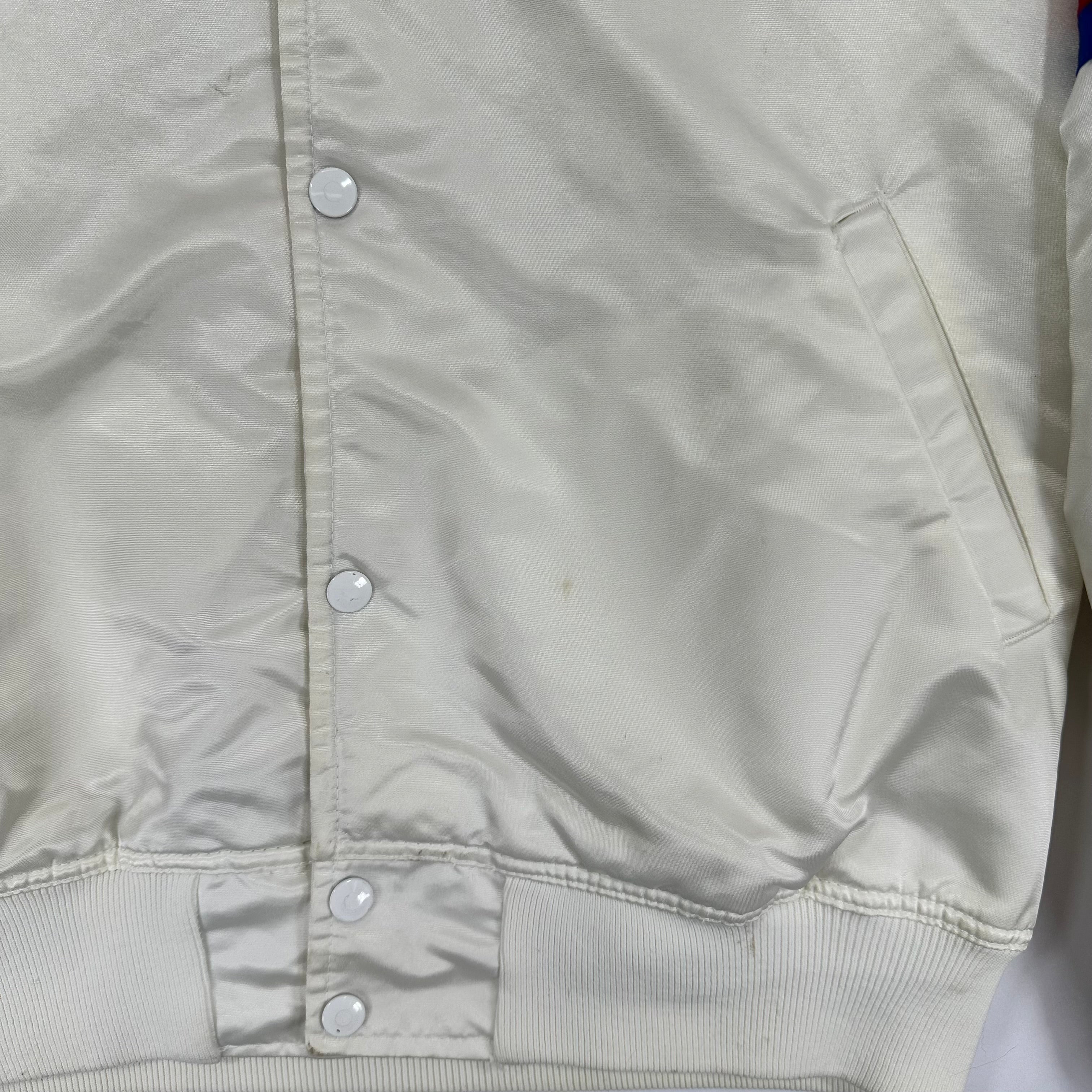 Vintage Buffalo Bills White Starter Satin Jacket Large