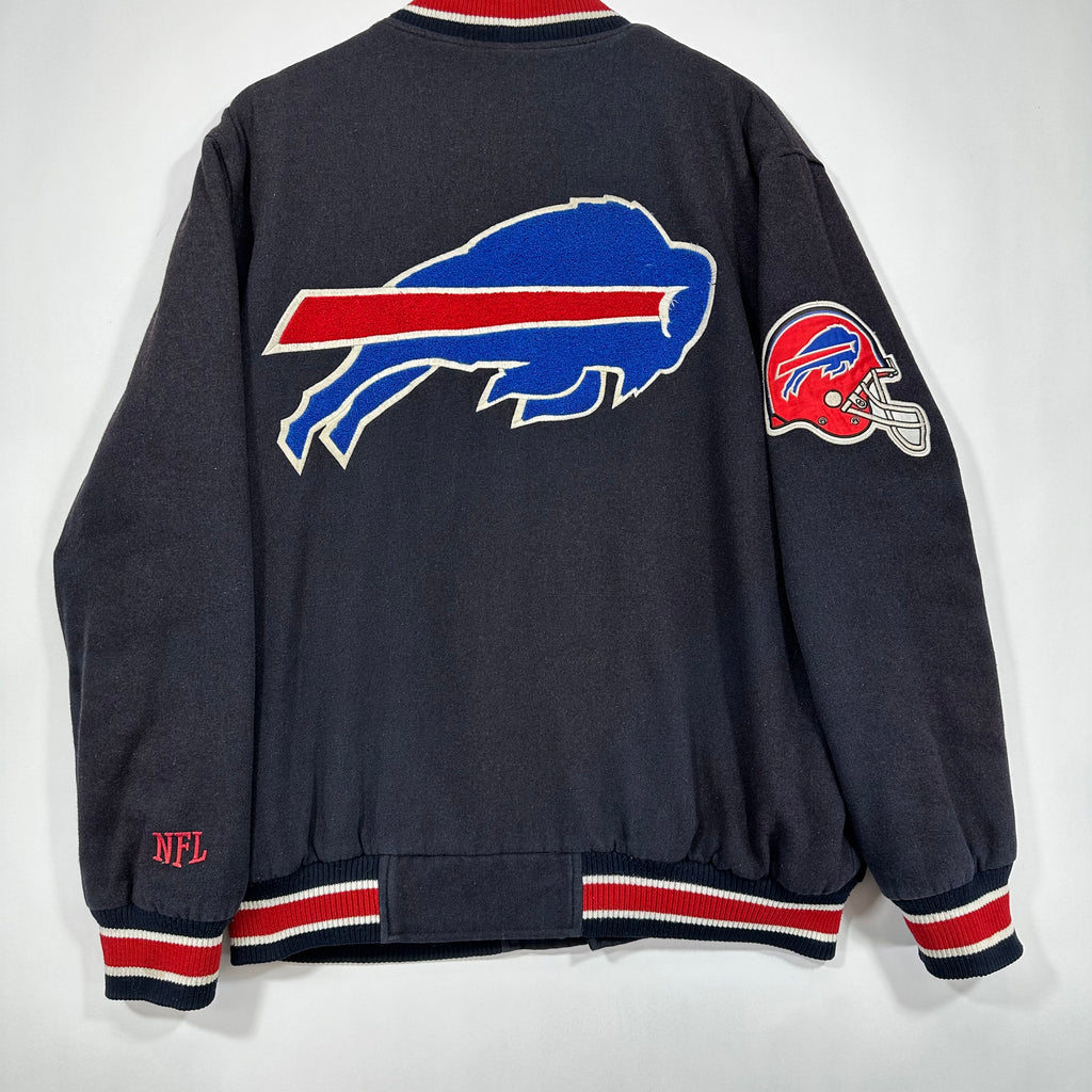 Vintage Buffalo Bills Wool Bomber Jacket Large
