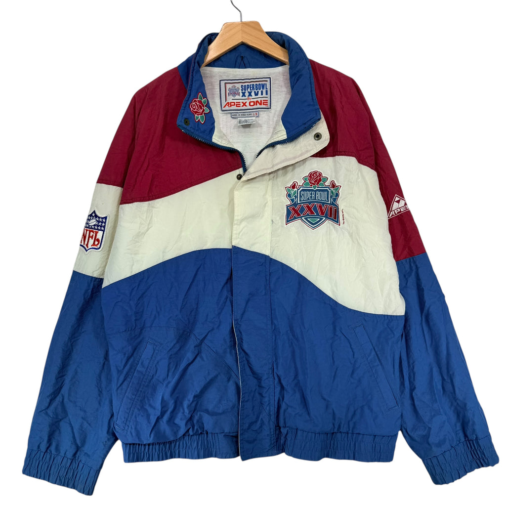 Vintage Buffalo Bills Apex Super Bowl Windbreaker Jacket Large