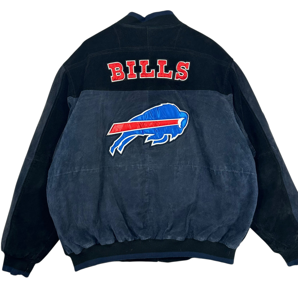 Vintage Buffalo Bills Suede Leather Jacket XL