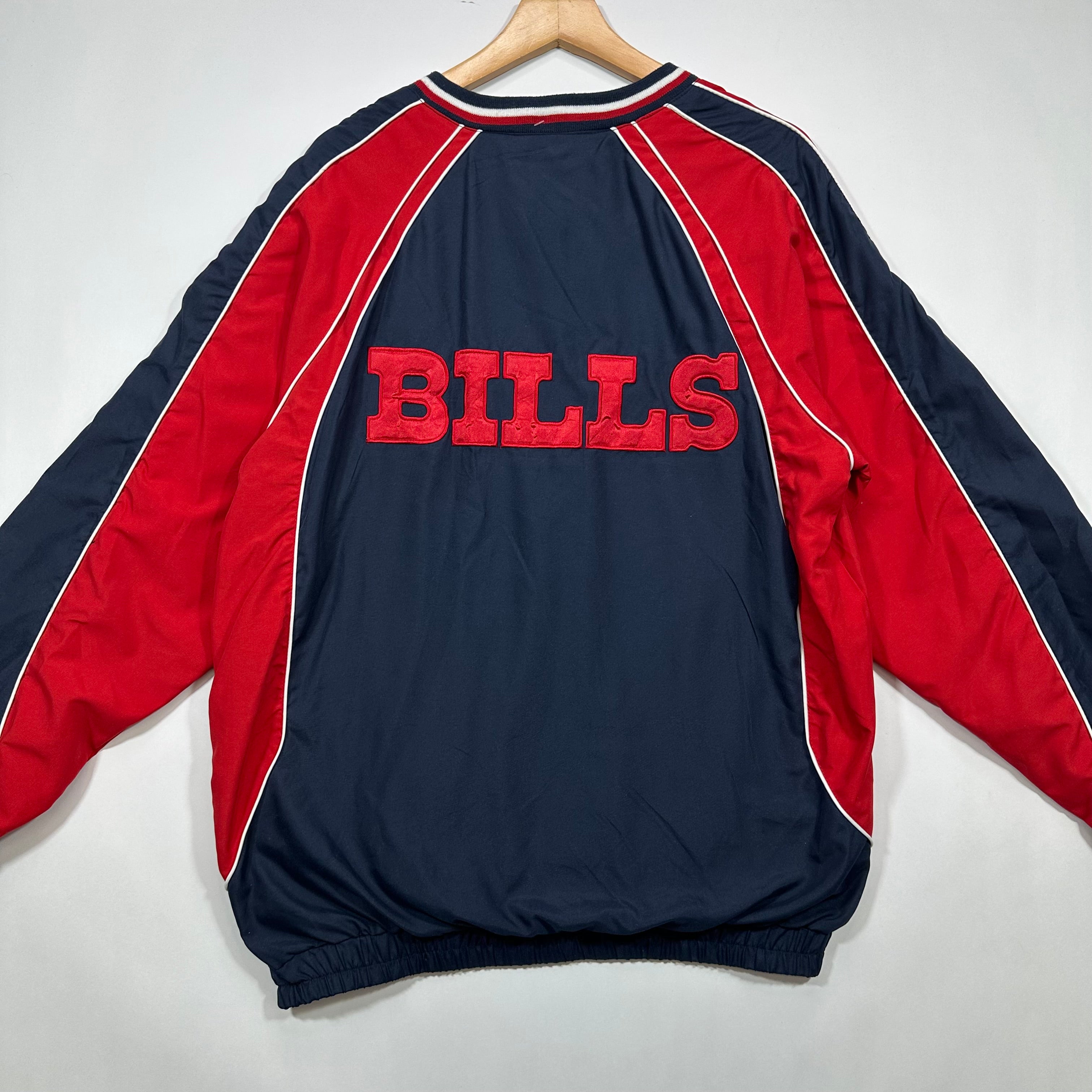 Vintage Buffalo Bills Pullover Windbreaker Jacket Medium