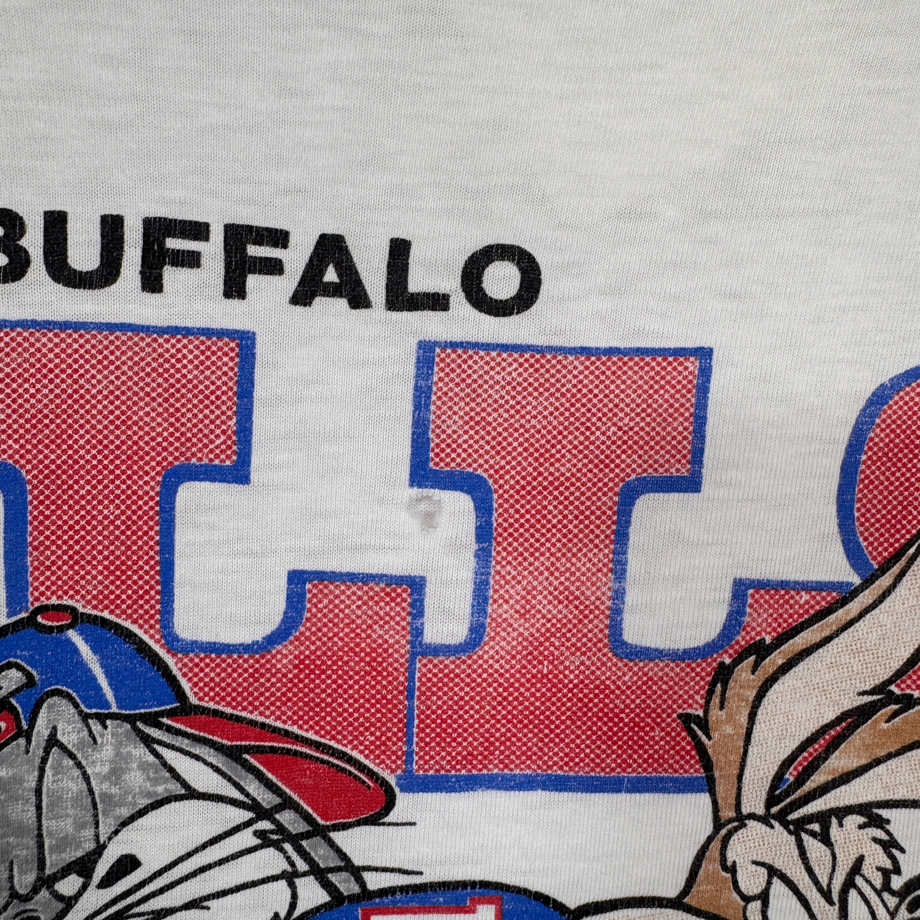 Vintage Buffalo Bills 1993 Looney Tunes Cartoon Shirt Large
