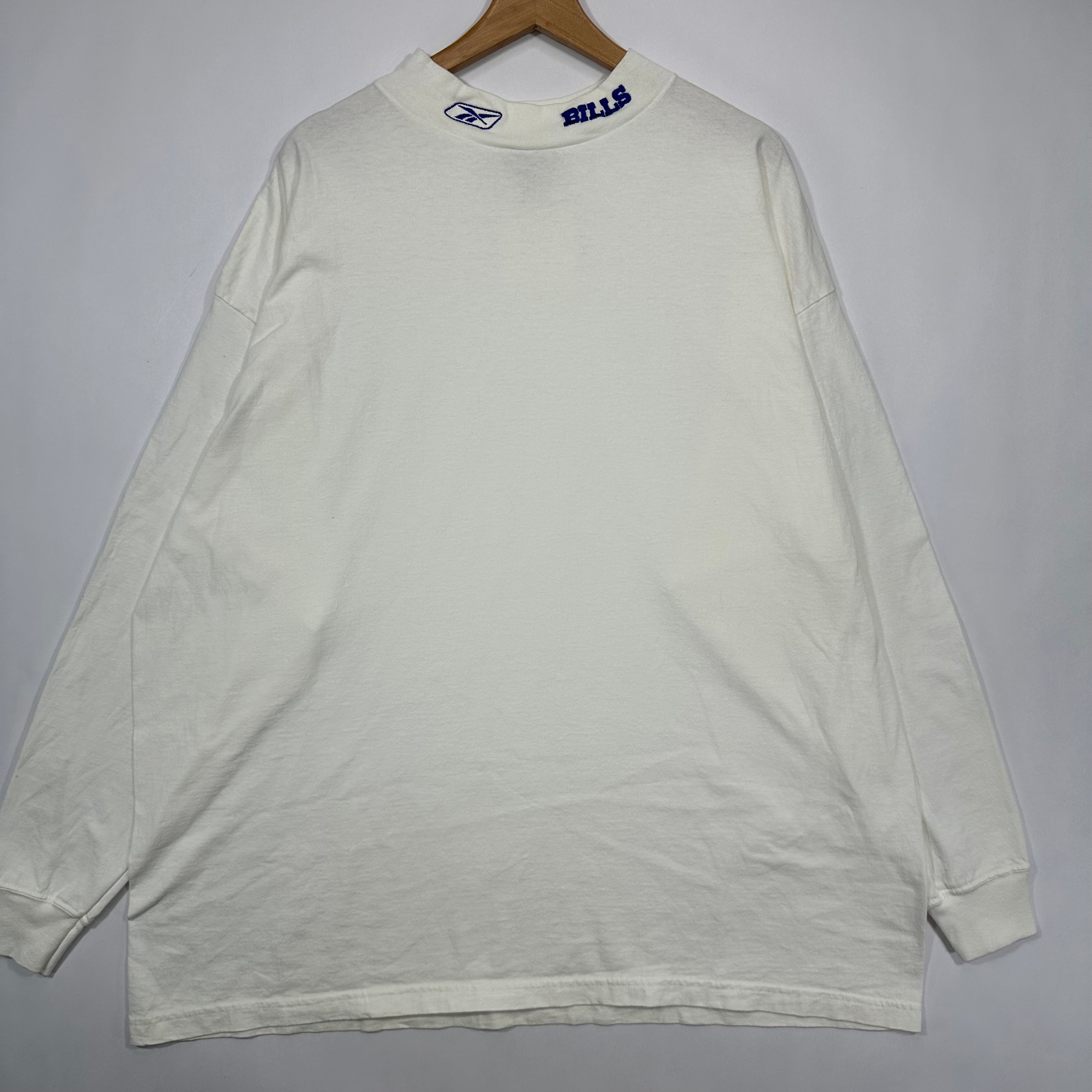 Vintage Buffalo Bills Mock Turtleneck Long Sleeve Shirt XXL