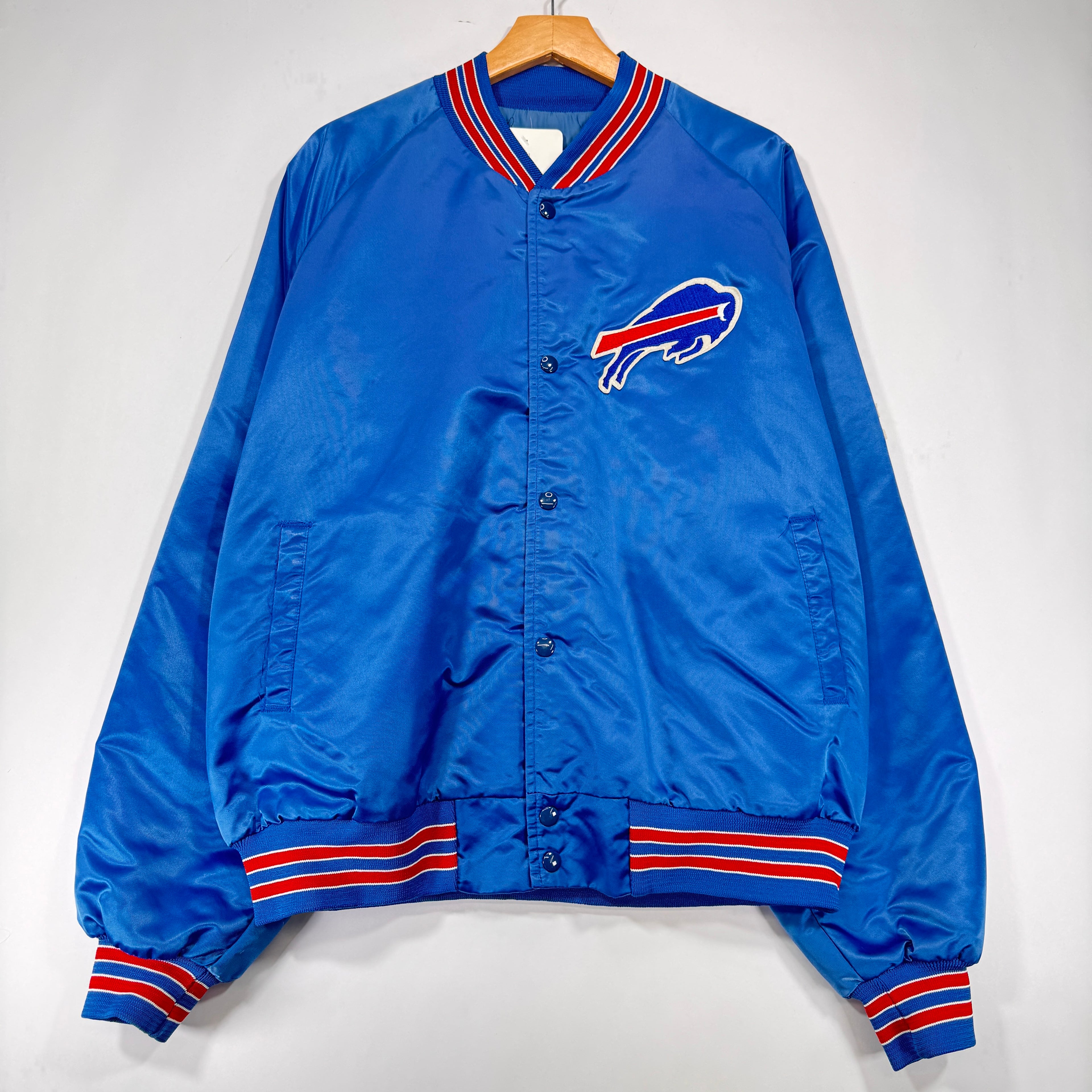 Vintage Buffalo Bills Chalk Line Satin Jacket XXL