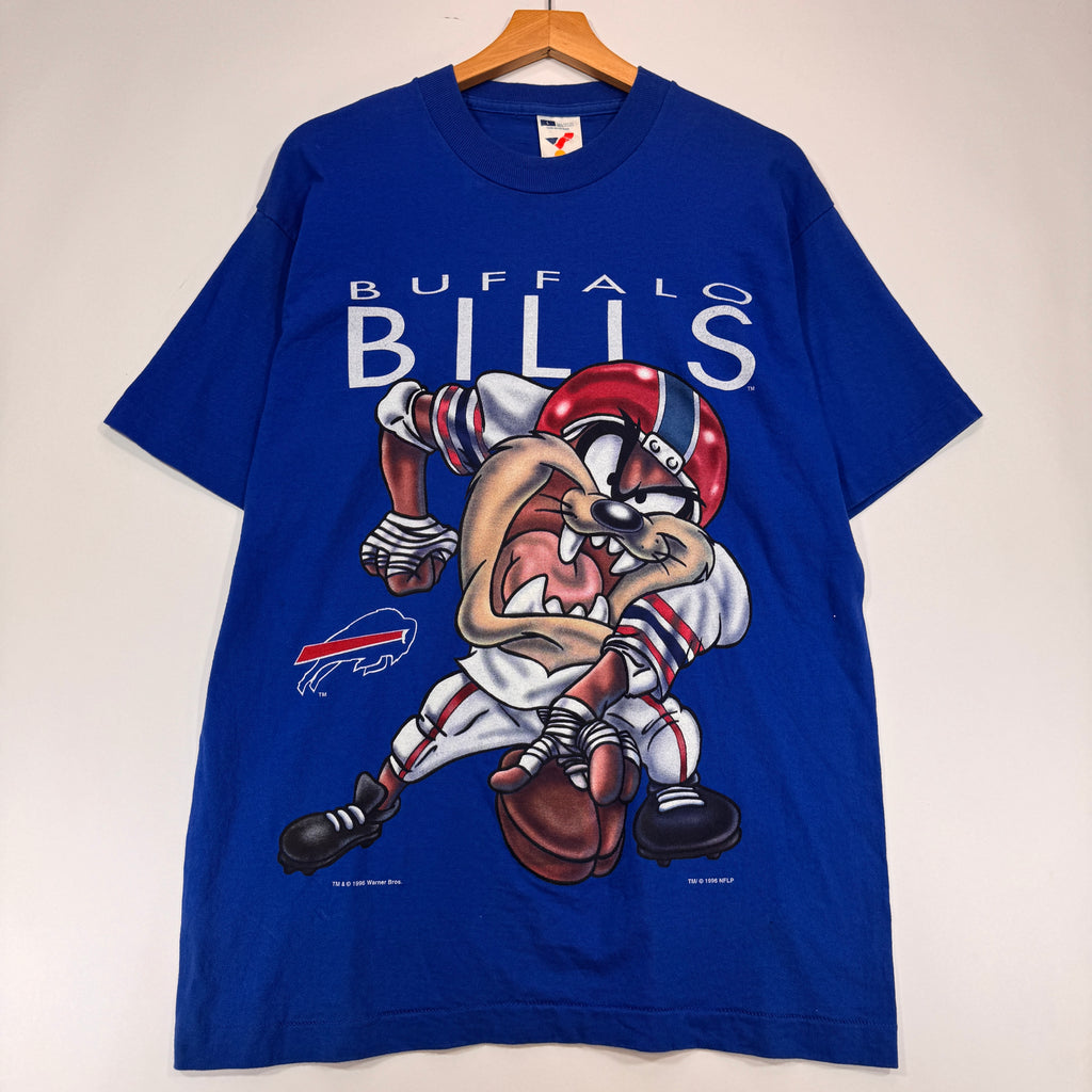 Vintage Buffalo Bills Taz Looney Tunes Cartoon Shirt Large