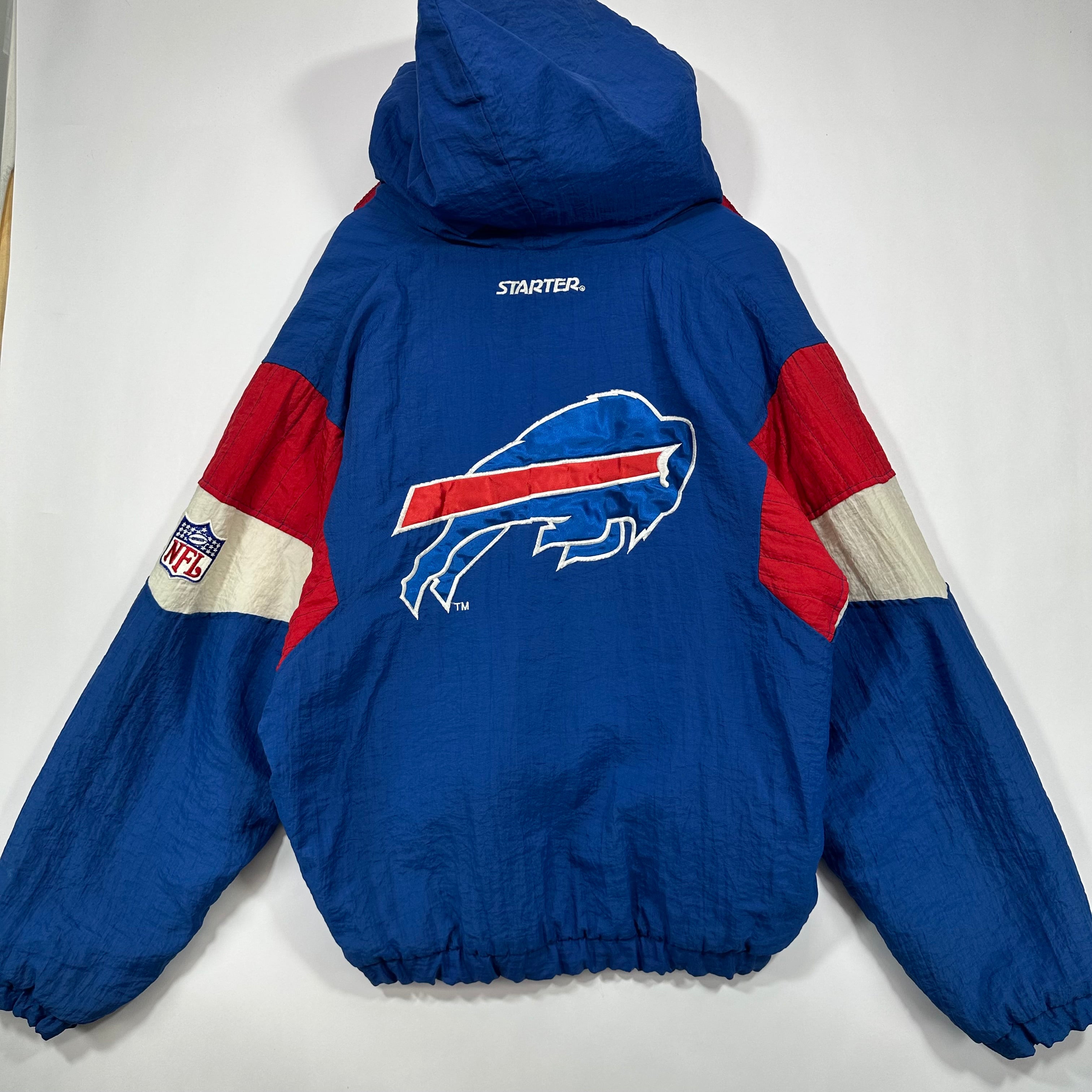 Vintage Buffalo Bills Starter Pullover Puffer Jacket Large