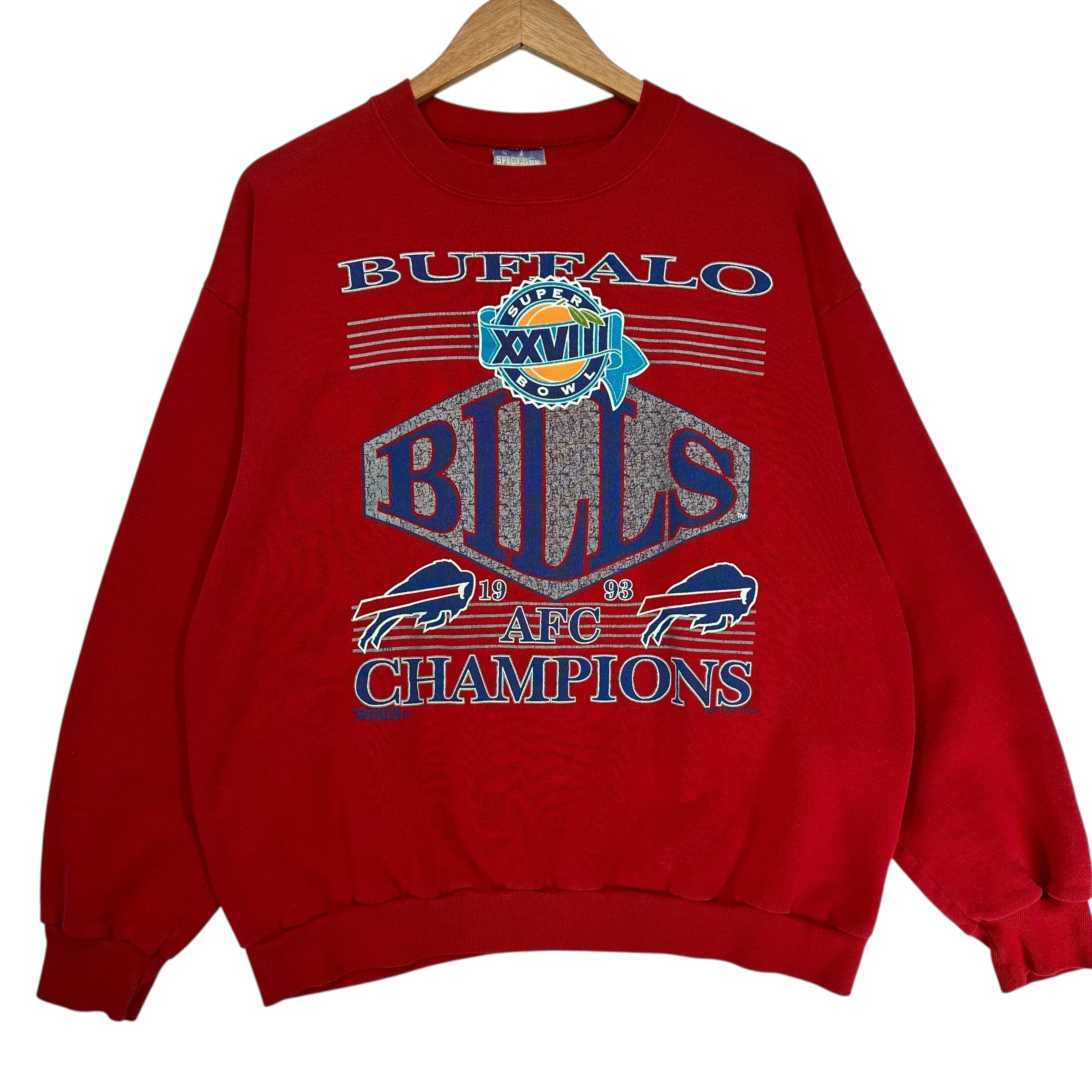 Vintage Buffalo Bills 1993 AFC Champs Crewneck Sweatshirt XL