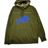 Buffalo Bills Salute To Service Hoodie Sweatshirt Large