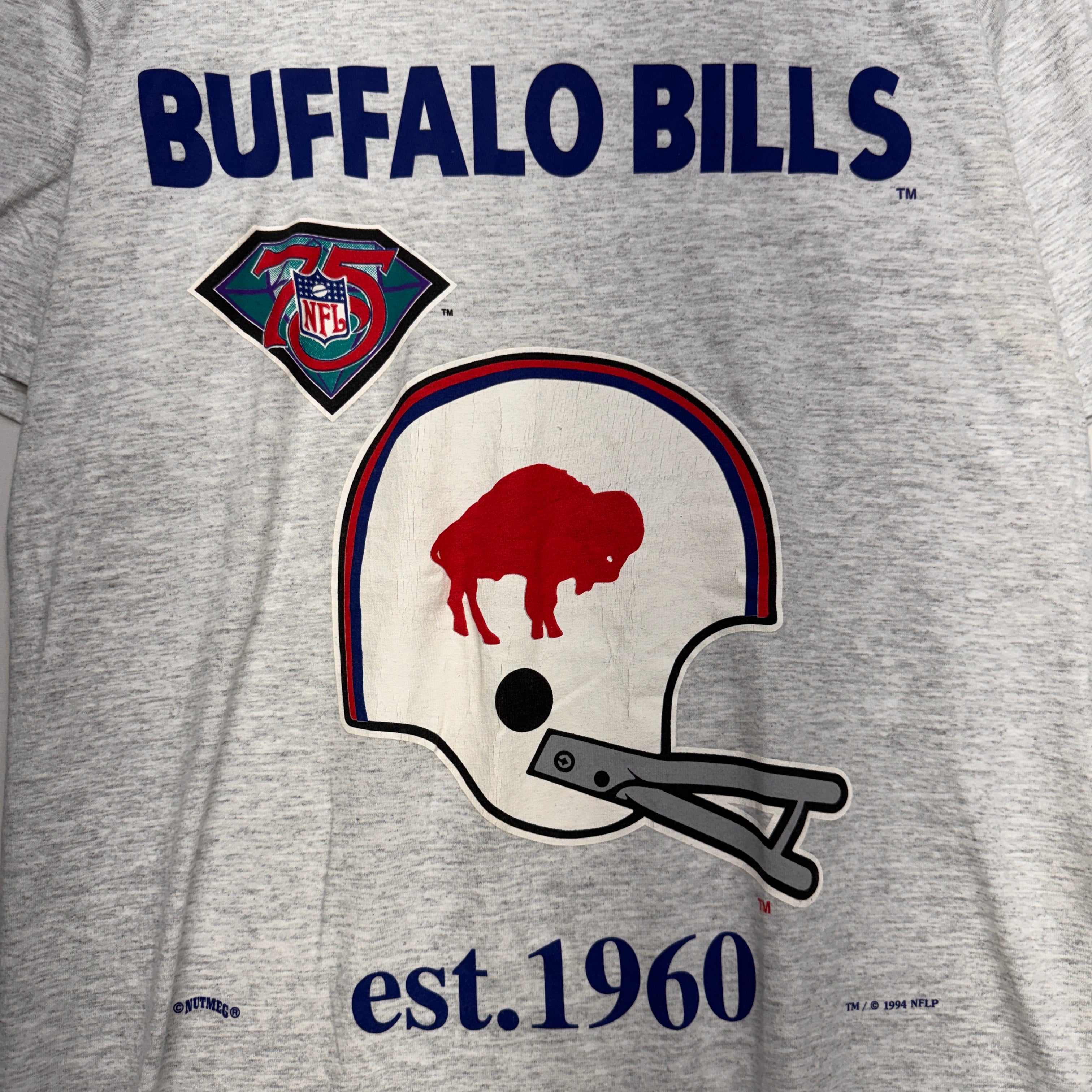 Vintage Buffalo Bills 75th Anniversary Shirt Large