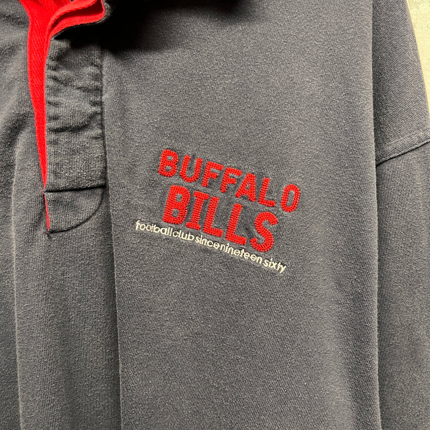 Vintage Buffalo Bills Long Sleeve Polo Shirt XL