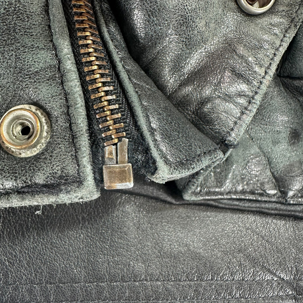 Vintage Buffalo Bills Jeff Hamilton Lamb Leather Bomber Jacket XL